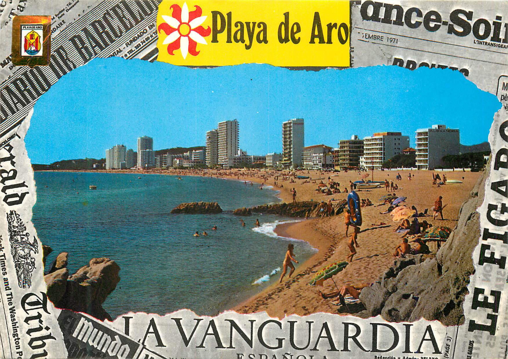 CPM Playa de aro(costa brava) vue generale de la plage