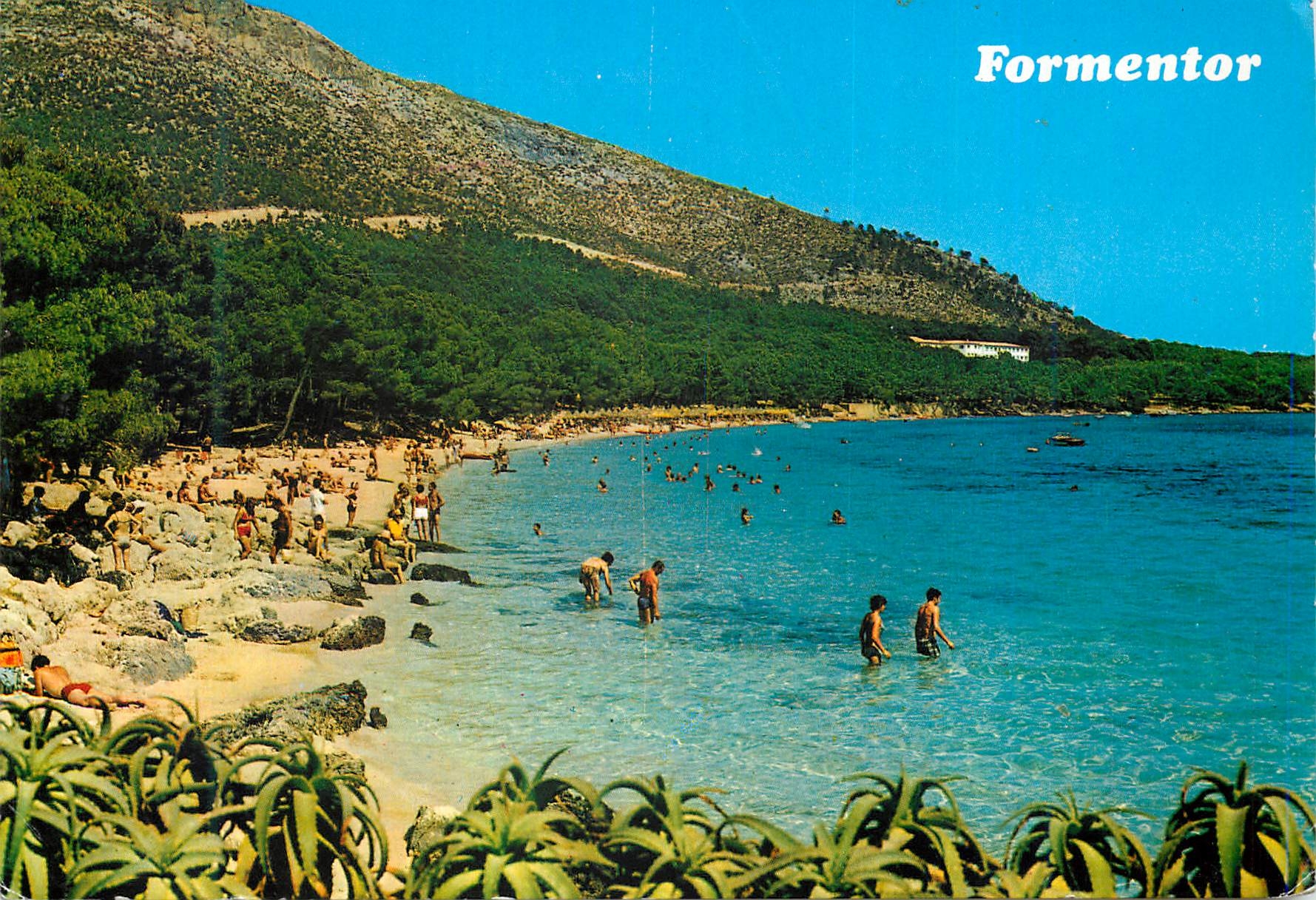 CPM Mallorca(baleares) espana pollensa formentor vista parcial de la playa