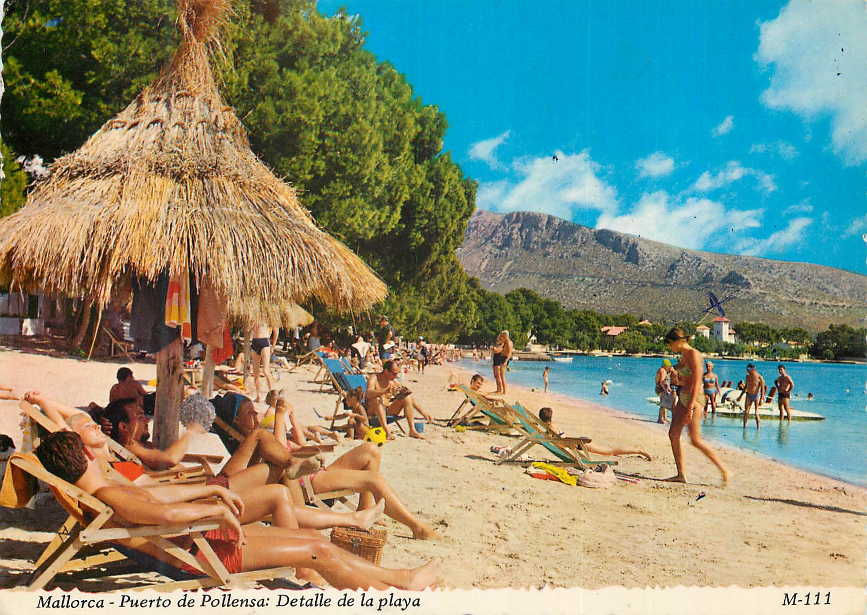 CPM Mallorca puerto de pollensa detalle de la playa