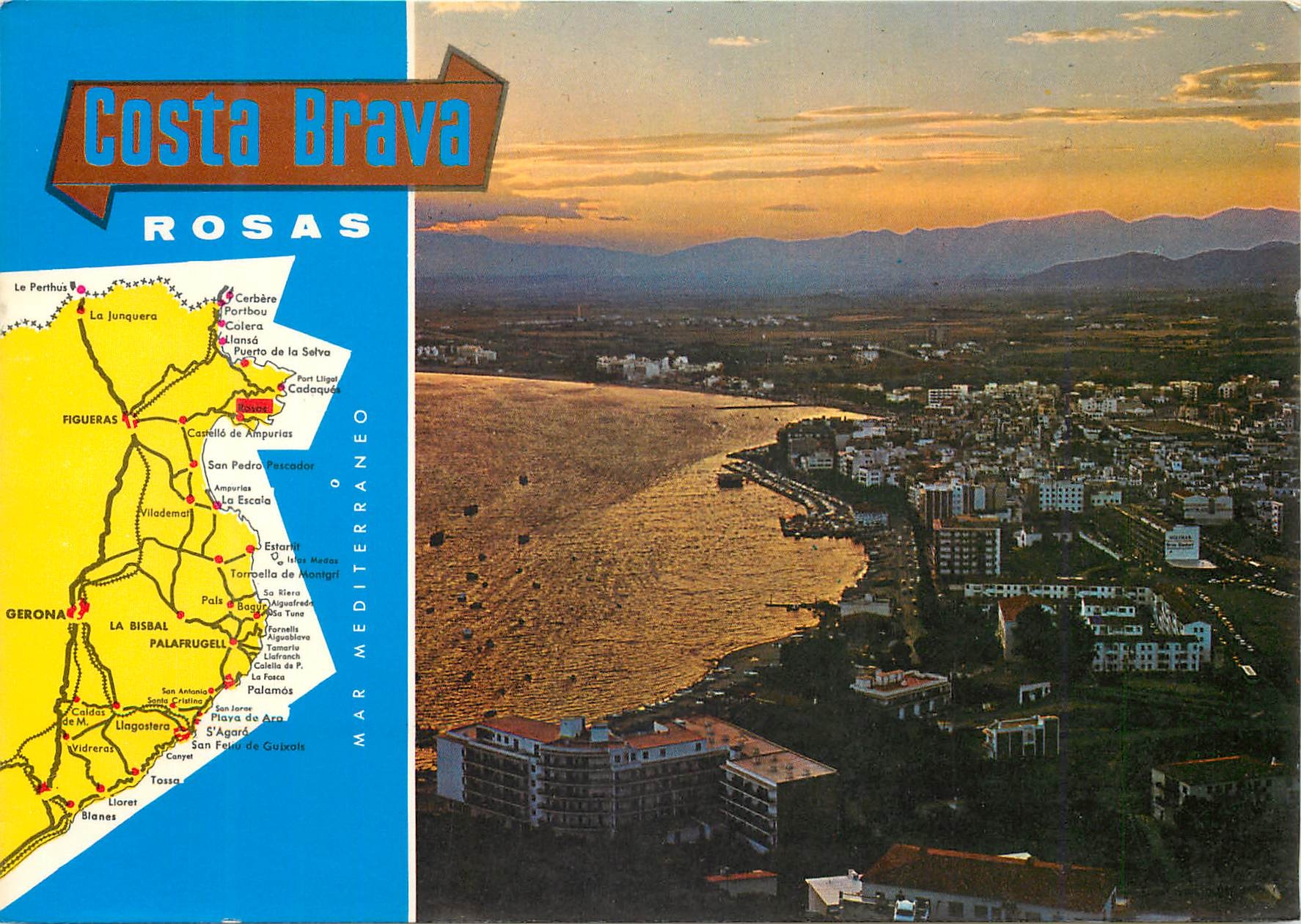 CPM Rosas costa brava atardecer n ge 3215