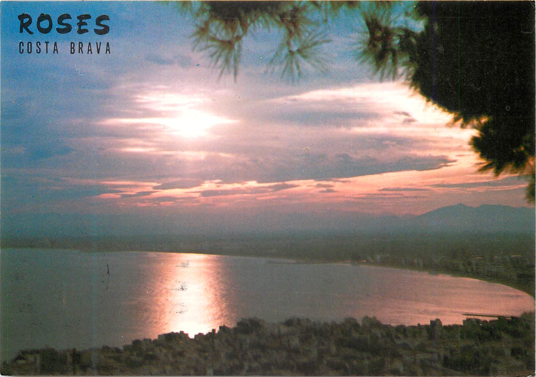CPM Rosas costa brava r148 coucher du soleil