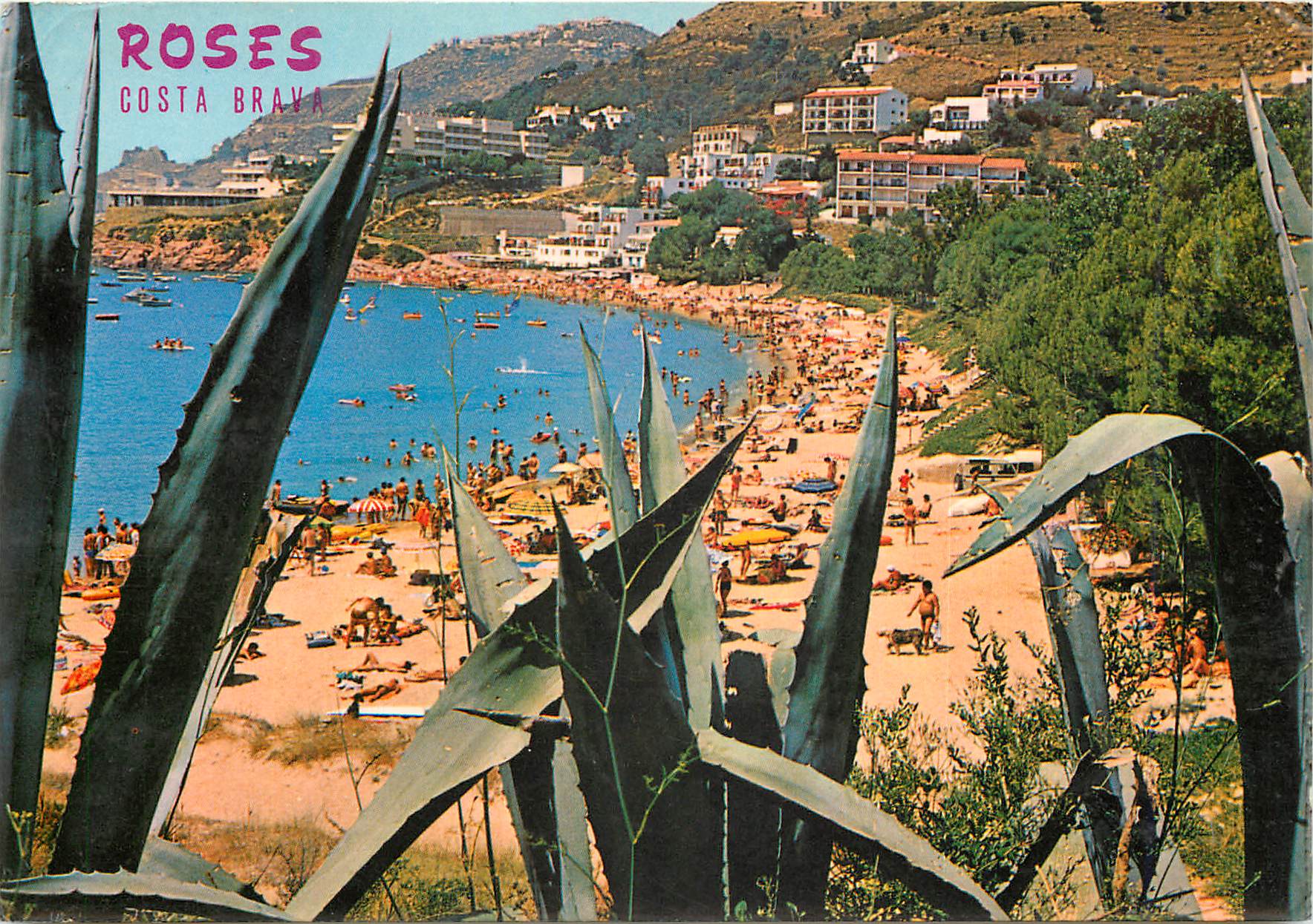 CPM Rosas costa brava r104 plage de la almadraba