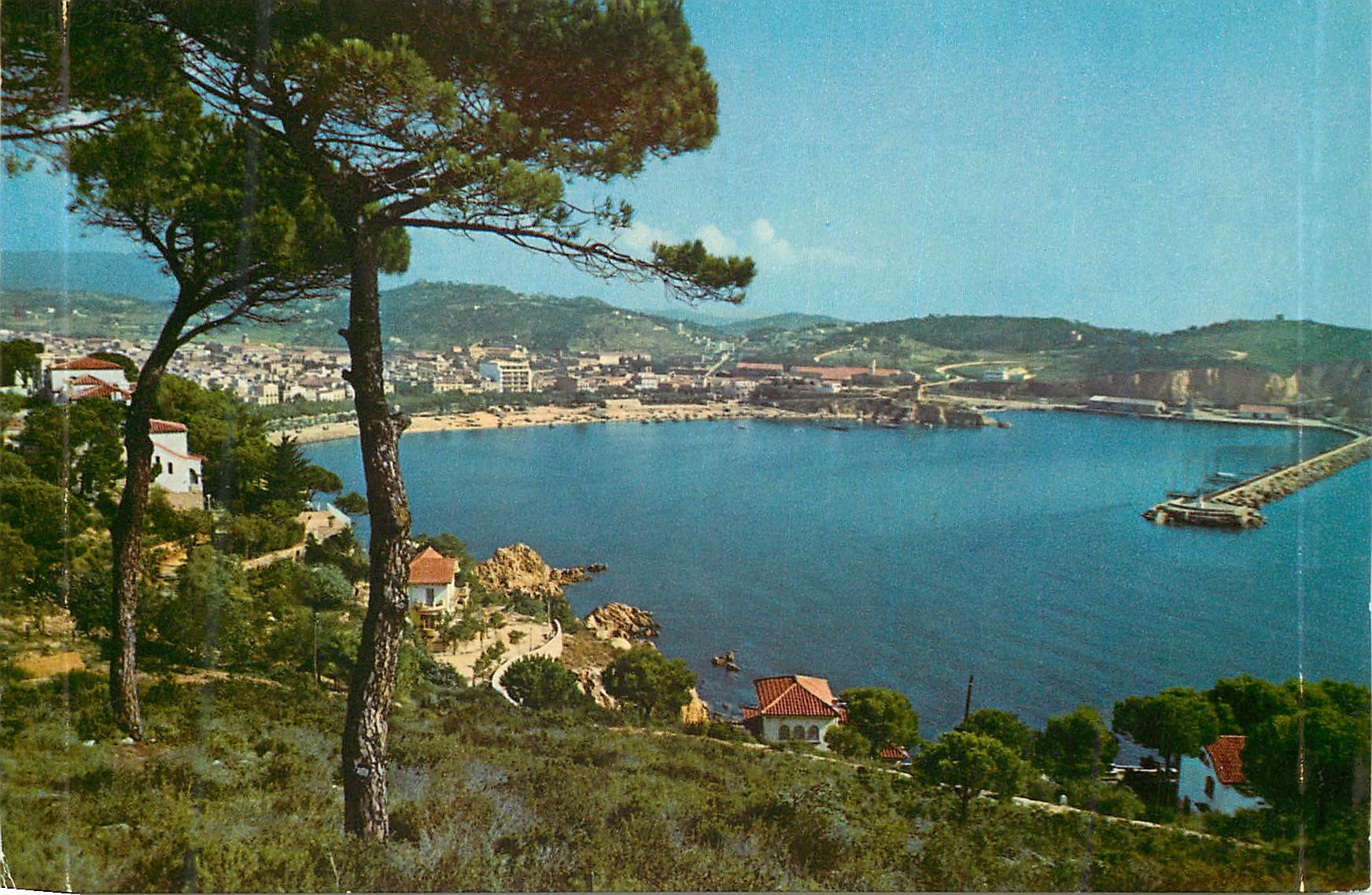 CPM Costa brava espana san feliu de guixols baie et port