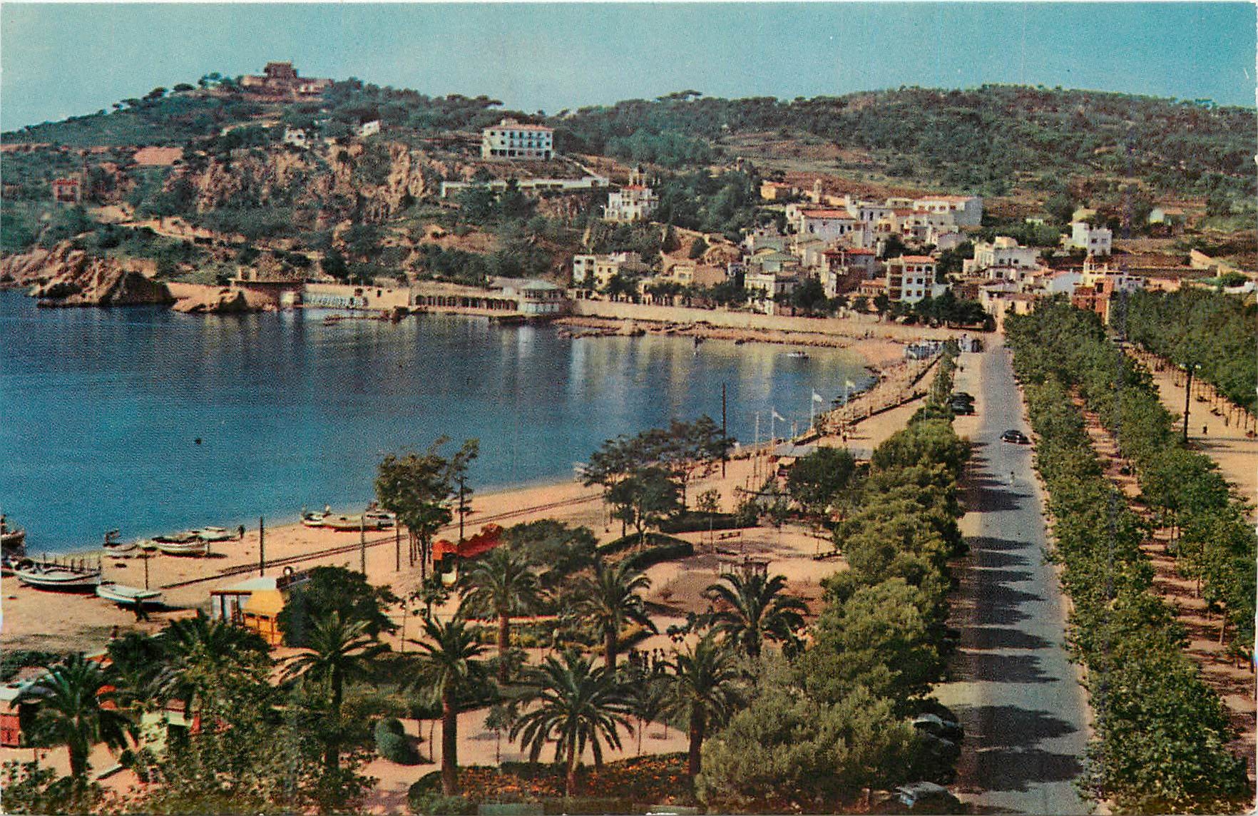 CPM Costa brava espana san feliu de guixols promenade de la mer