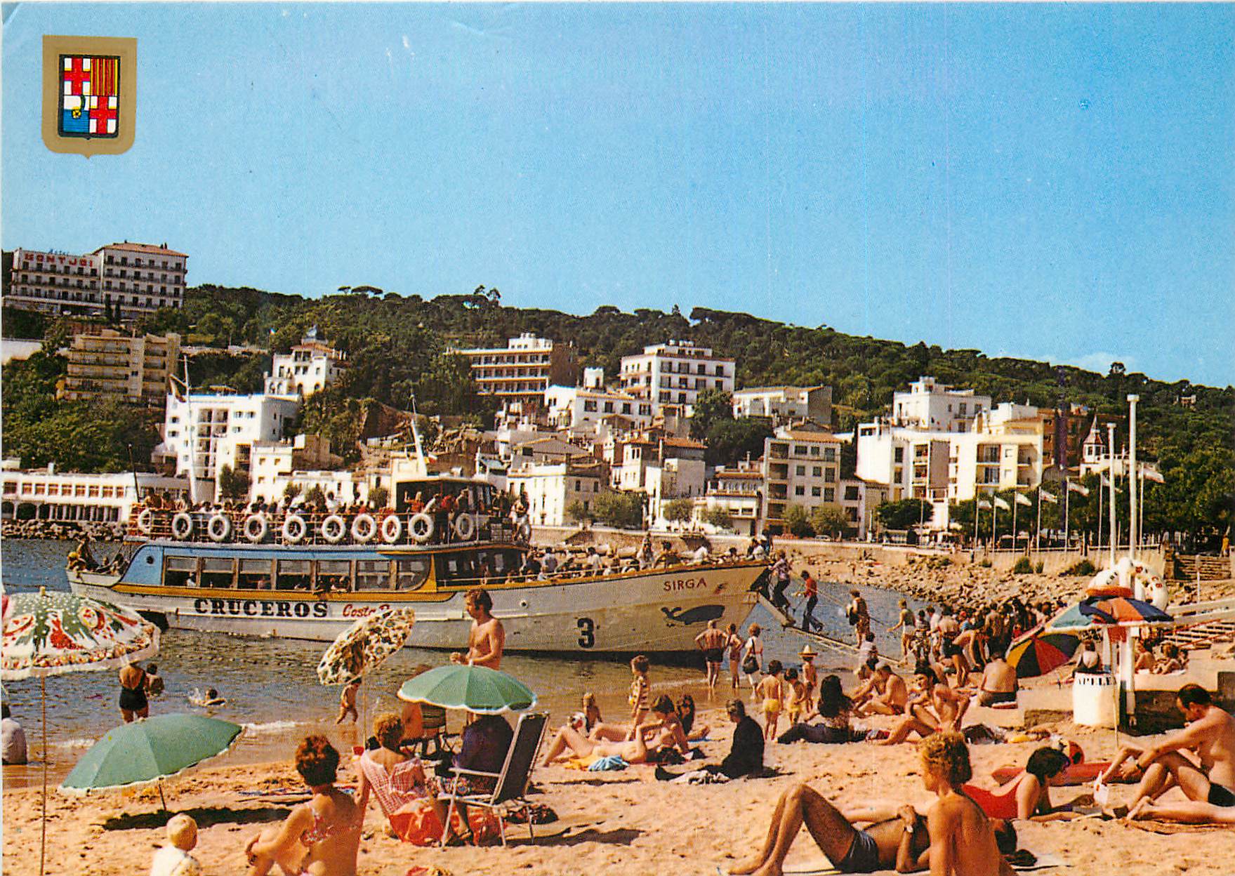 CPM Costa brava espana san feliu de guixols n 8 plage
