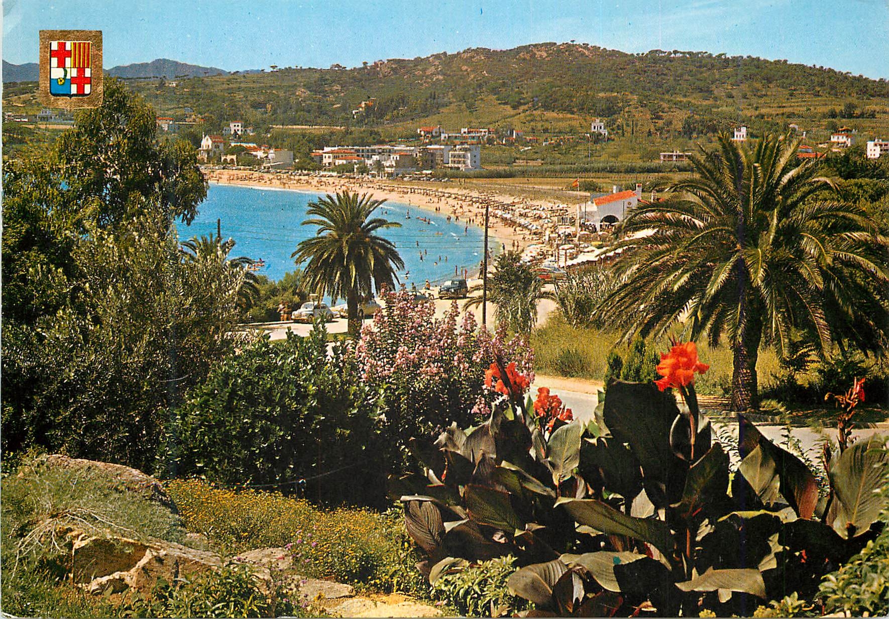 CPM Costa brava espana san feliu de guixols vue partielle detail