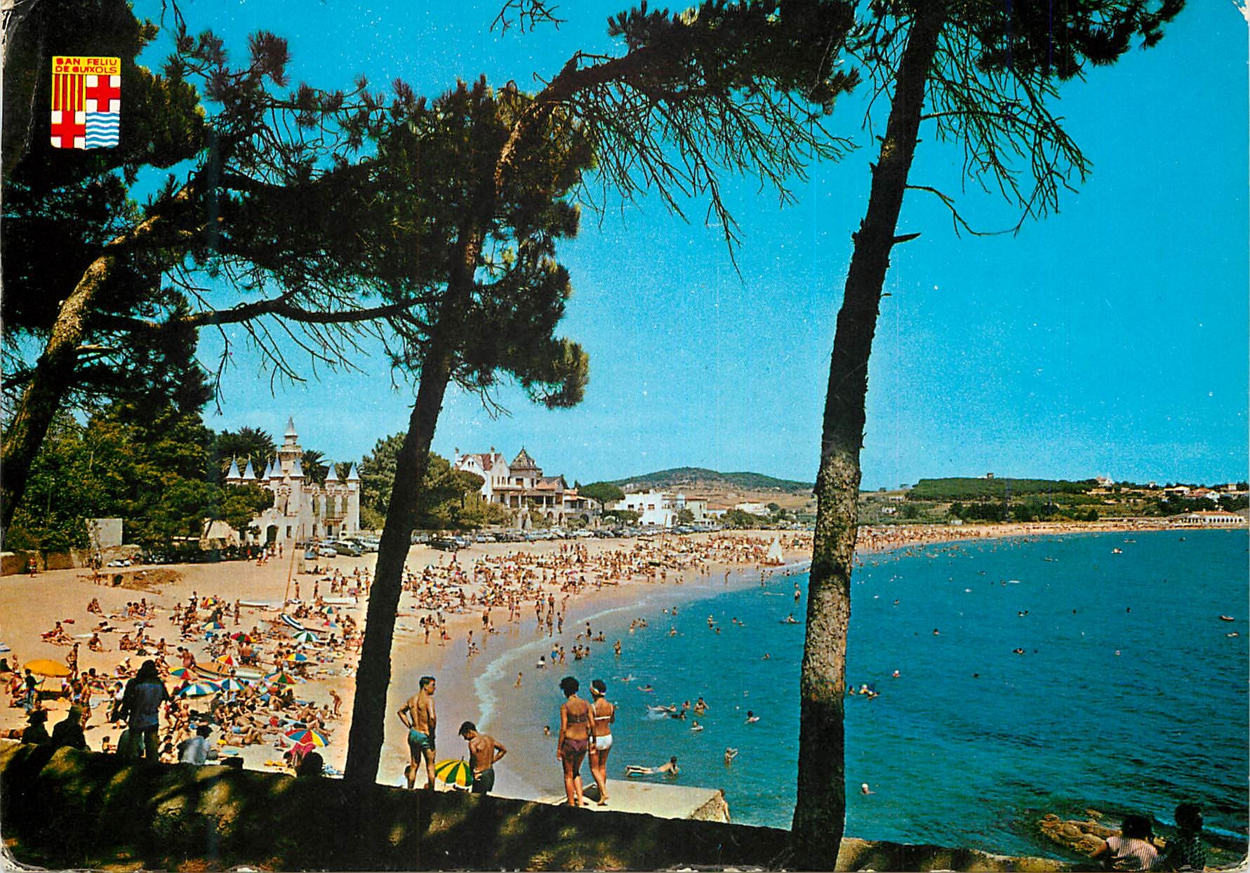CPM Costa brava espana san feliu de guixols n 169 plage de st pol
