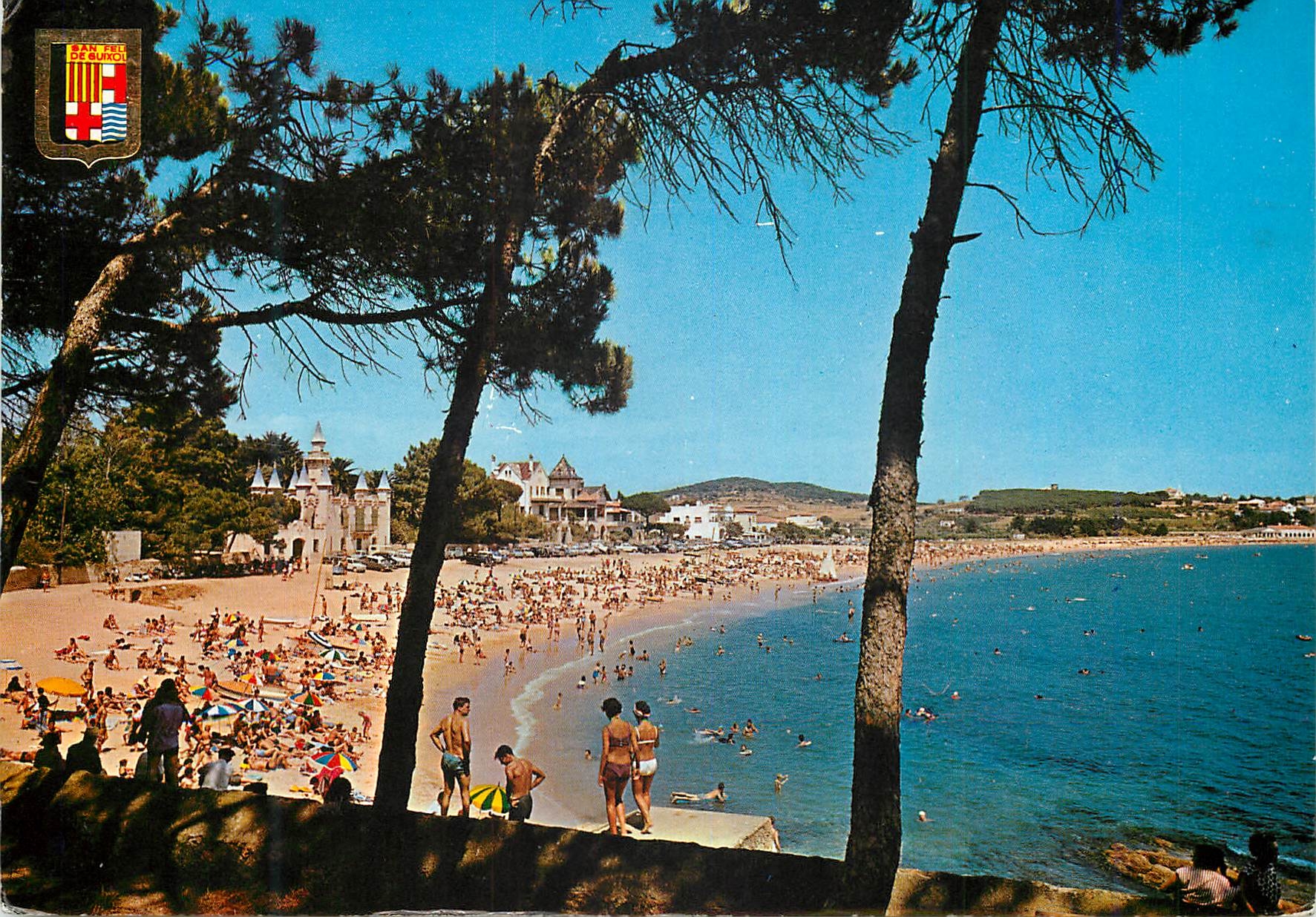 CPM Costa brava espana san feliu de guixols n 169 plage de st pol