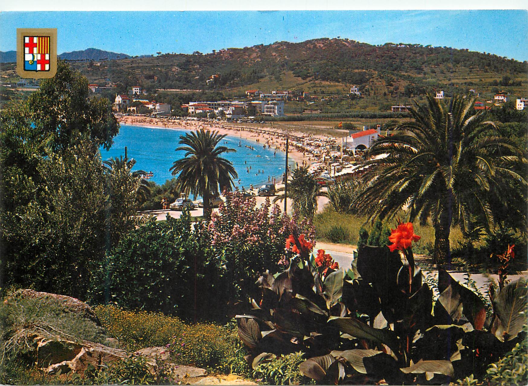 CPM Costa brava espana san feliu de guixols n 1 plage de s agaro
