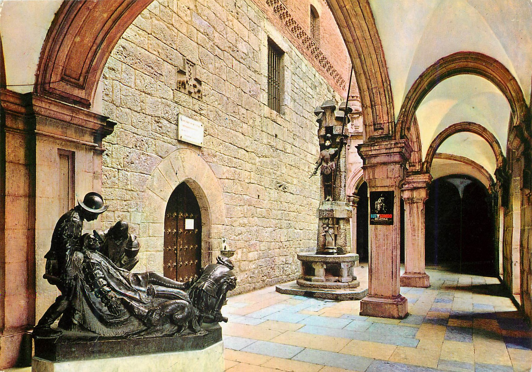 CPM Santuario de loyola 10 fontaine de saint ignace et entree a la sainte maison