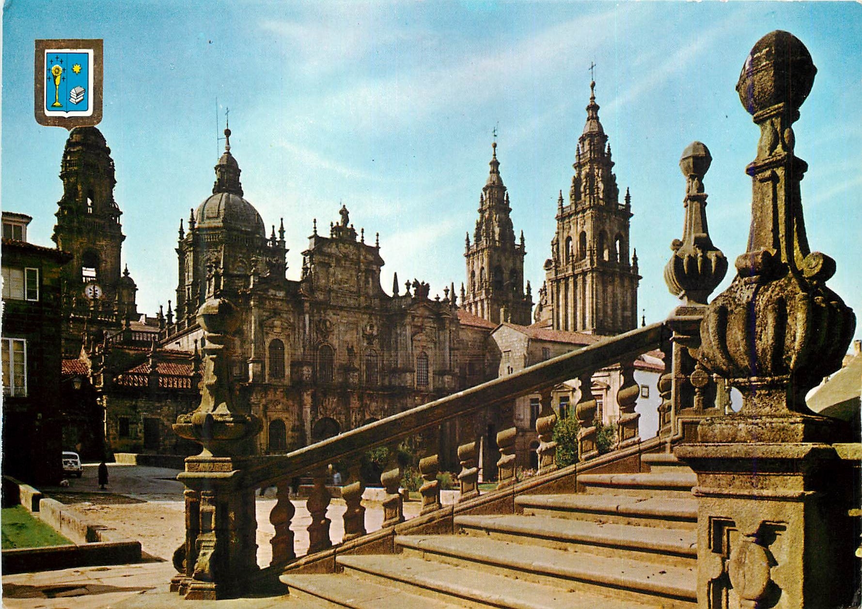 CPM Santiago de compostela n 1 la cathedrale facade de l arabacheria