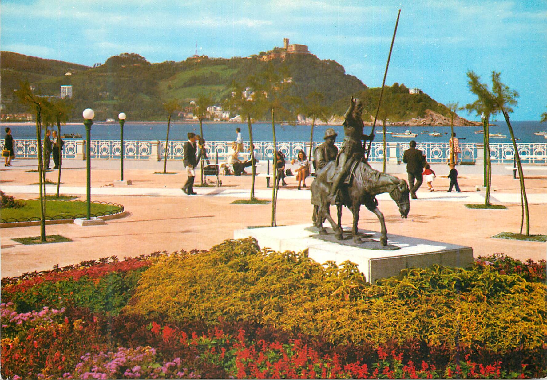 CPM San sebastian 122 promenade de la concha et mont igueldo