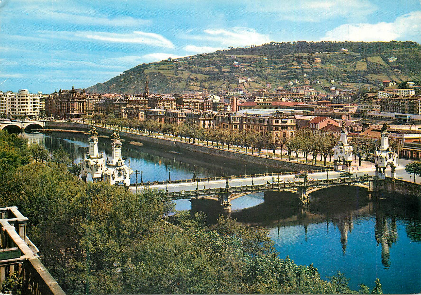 CPM San sebastian 31 le fleuve urumea et ponts