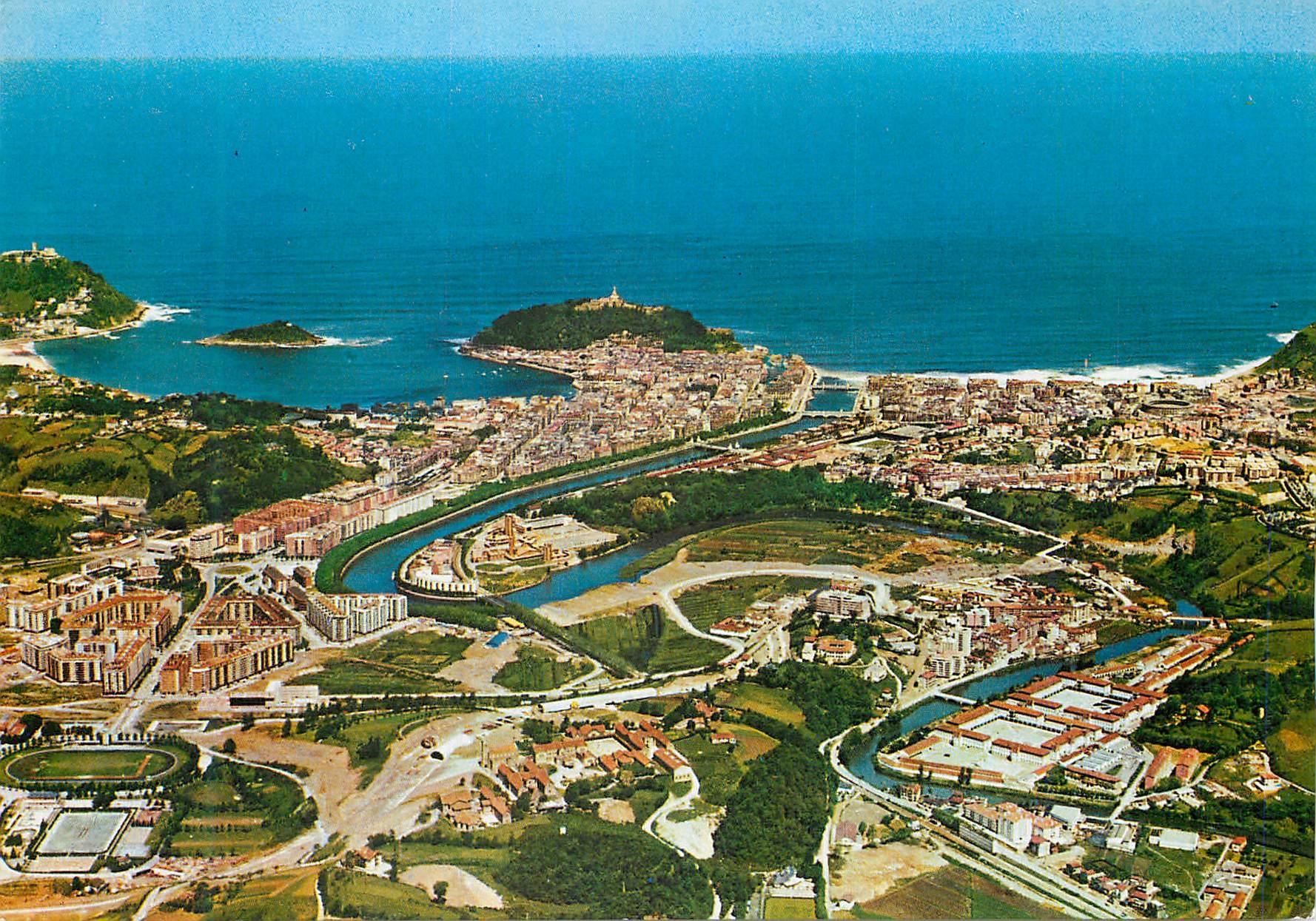 CPM San sebastian 97 vue aerienne