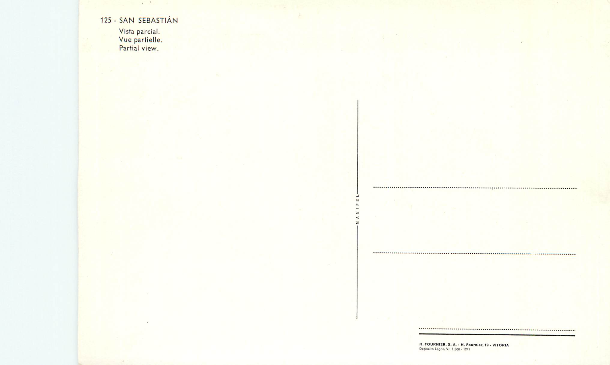 CPM San sebastian 125 vue partielle — Back