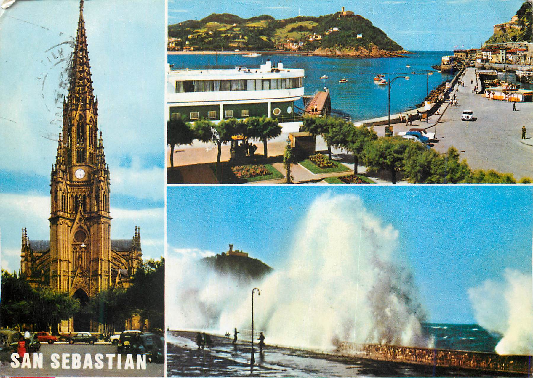 CPM San sebastian 39 catedral club nautico y bahia temporal