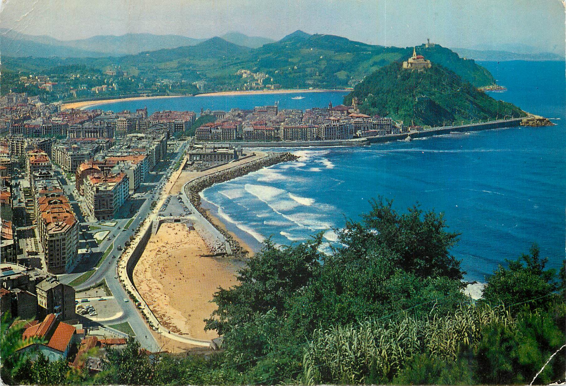 CPM San sebastian vue du mont ulia