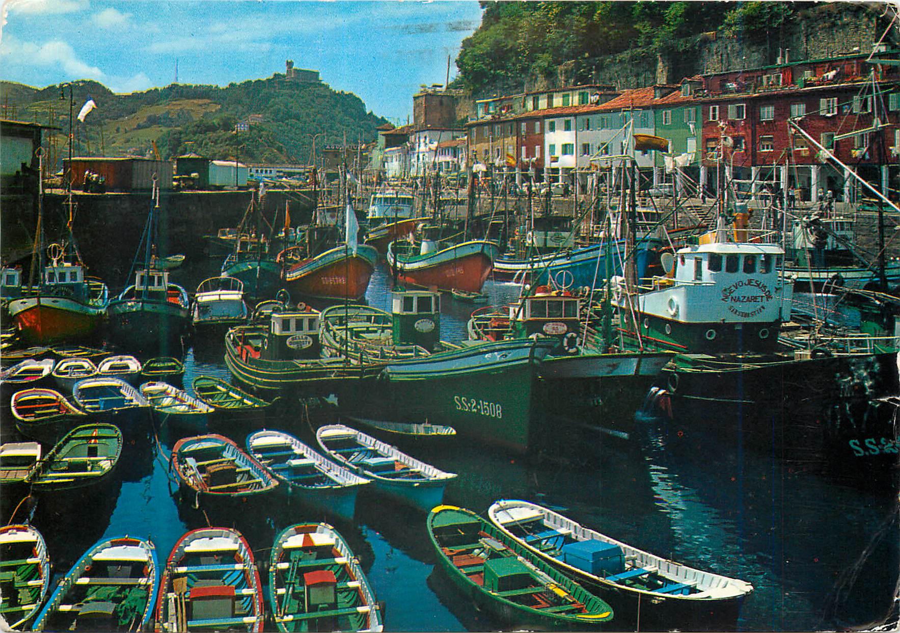 CPM San sebastian serie 86 n 1027 port et quaritier des pecheurs