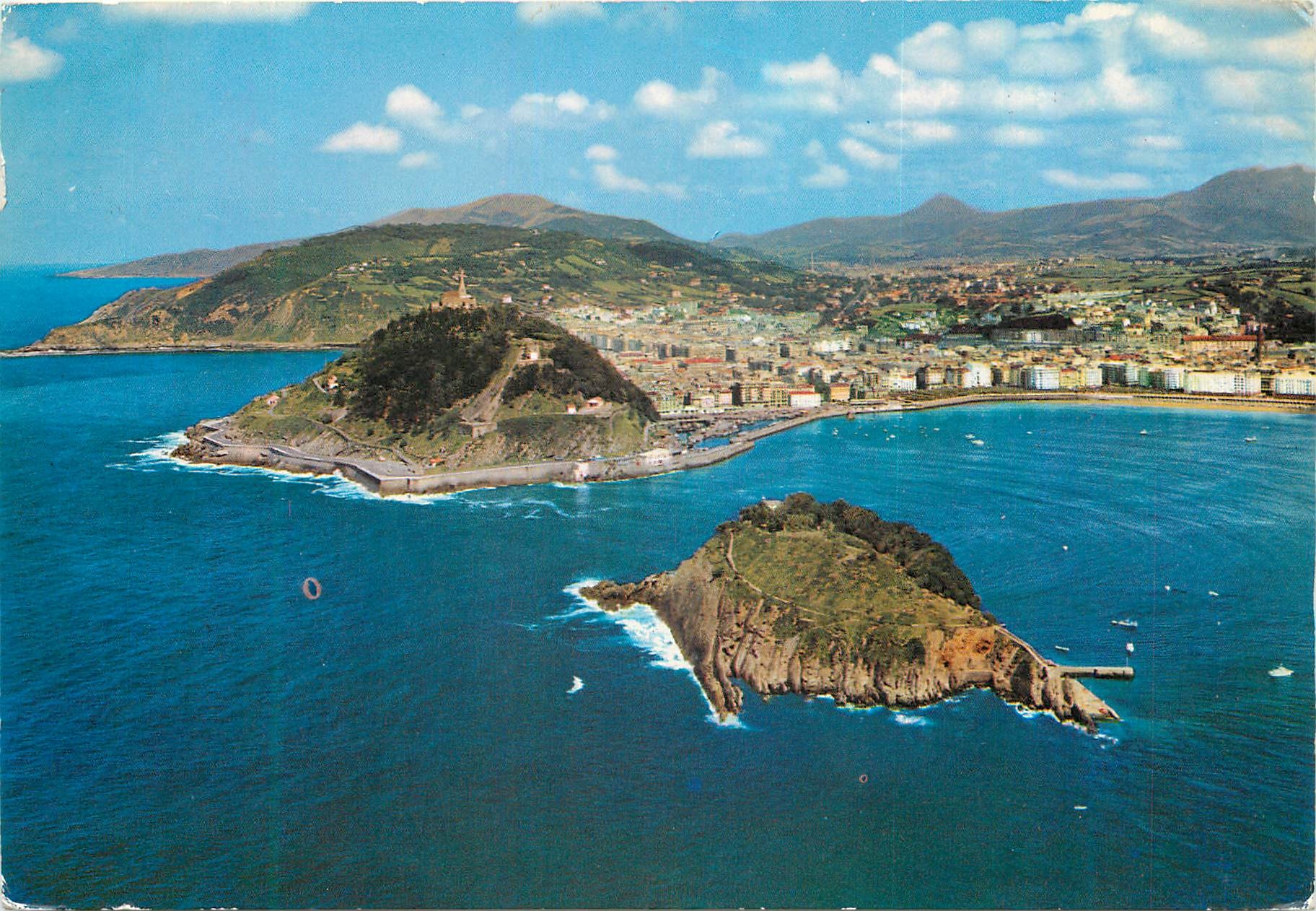 CPM San sebastian 4 vue partielle du igueldo