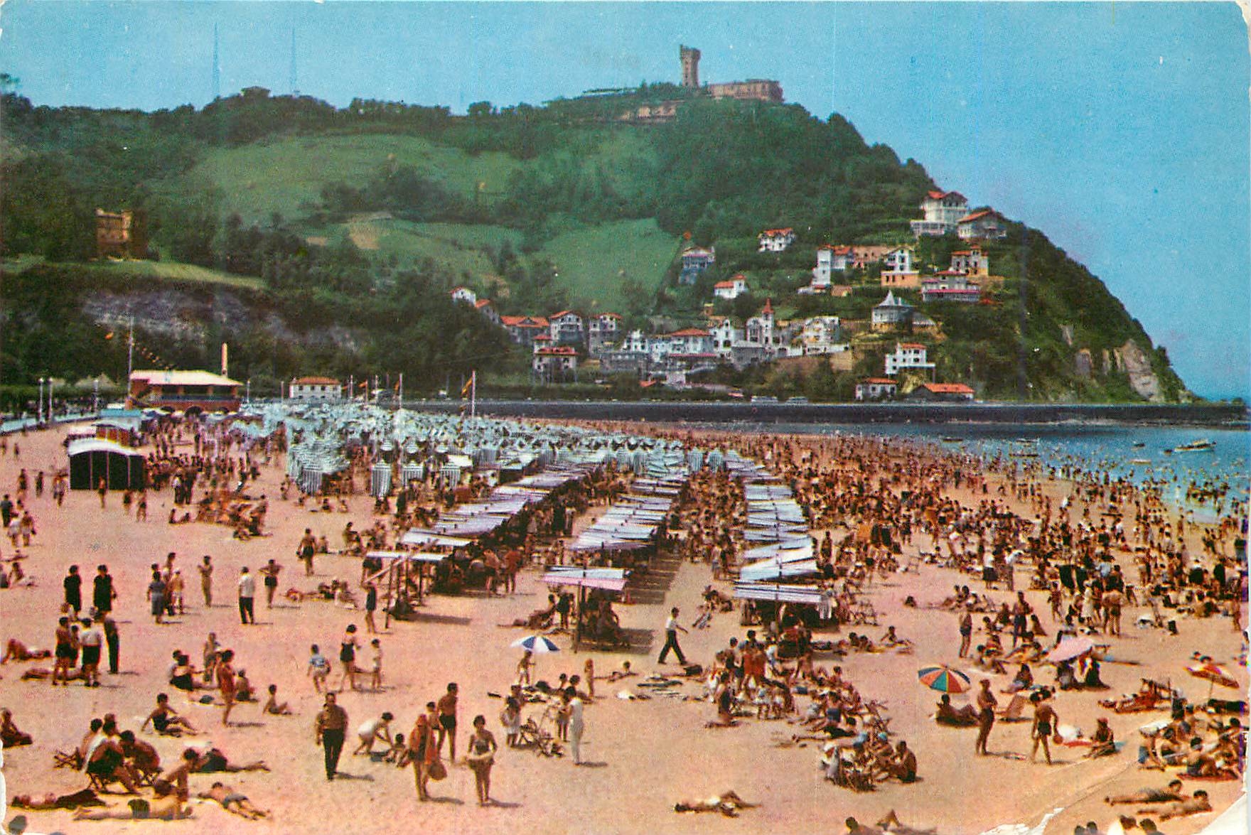 CPM San sebastian 5126 plage ondarreta