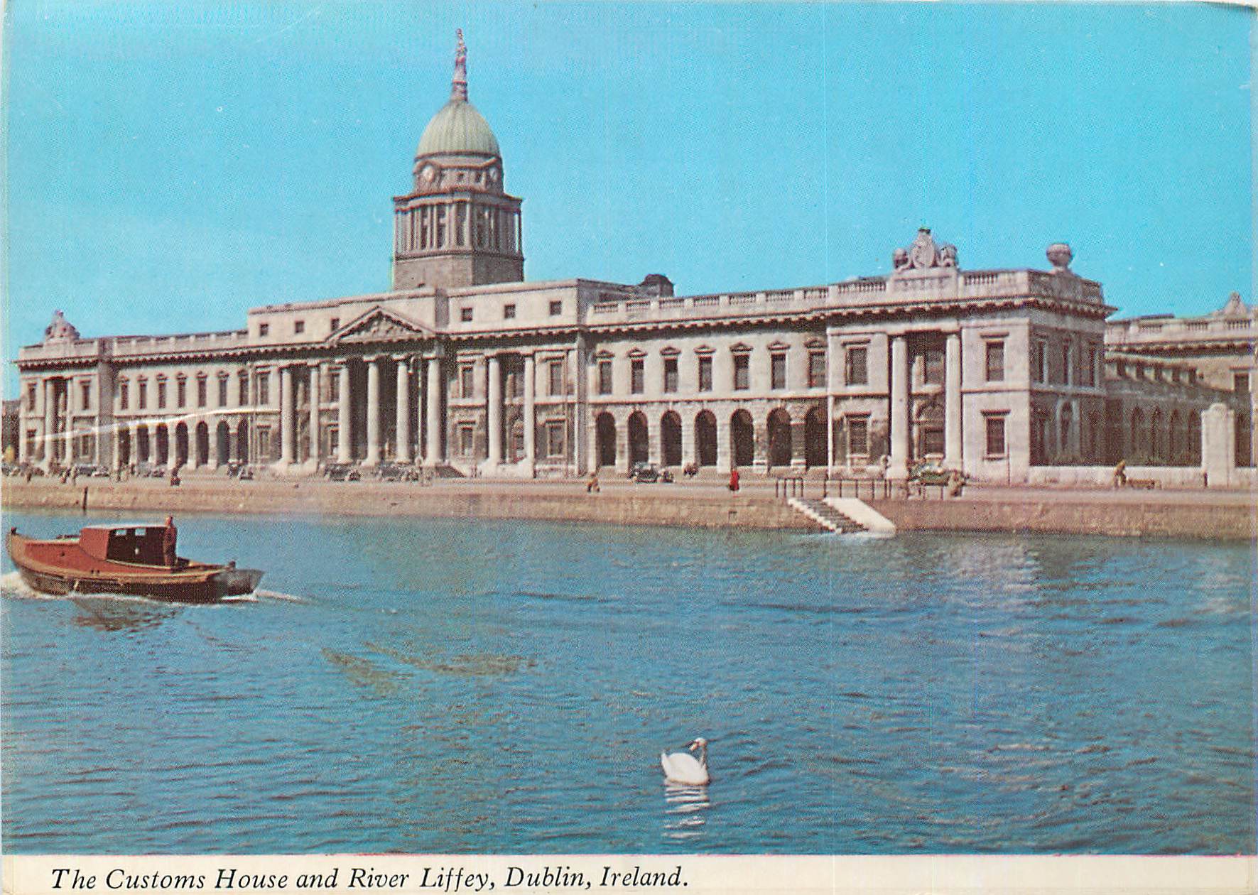 CPM The customs house and river liffey dublin ireland
