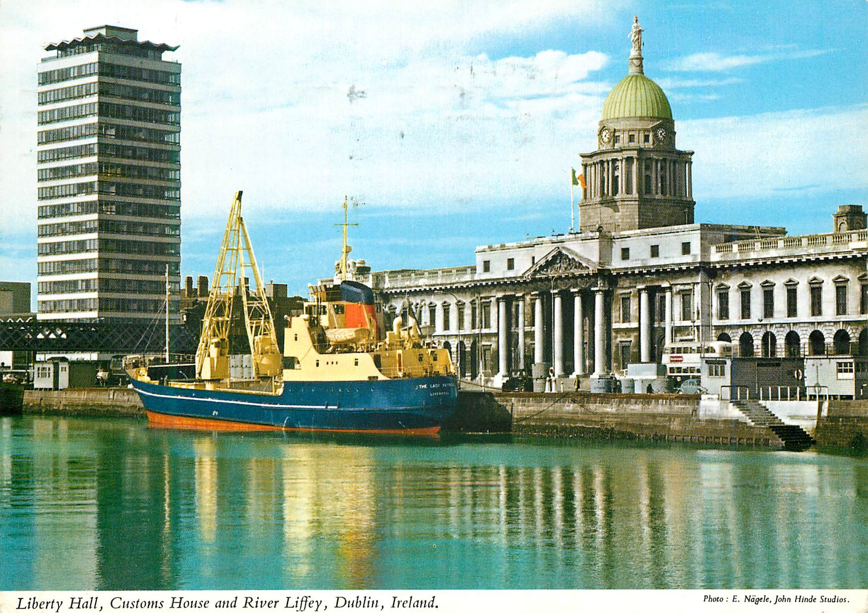 CPM Dublin ireland liberty hall customs house and river liffey