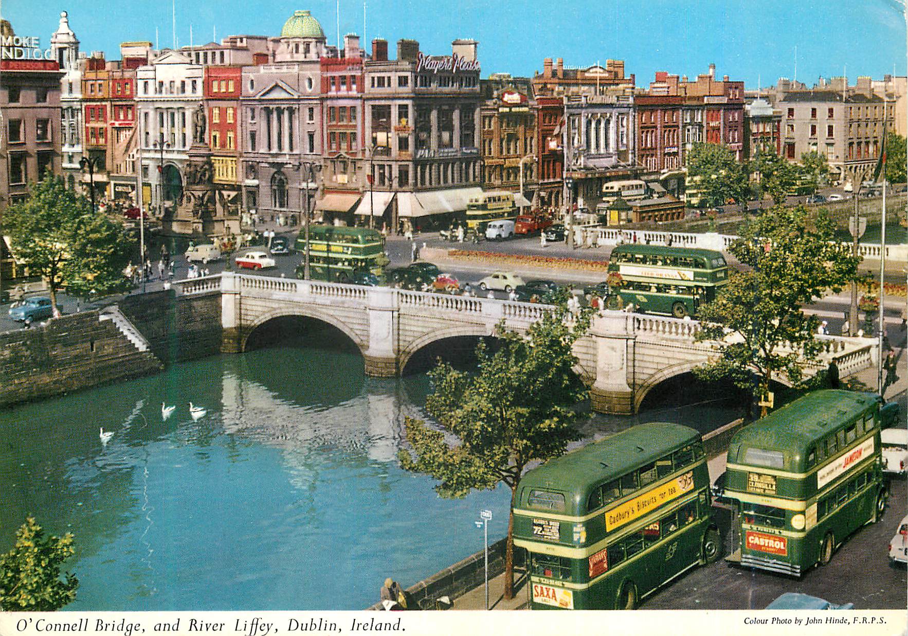 CPM Dublin ireland o connell bridge and river liffey