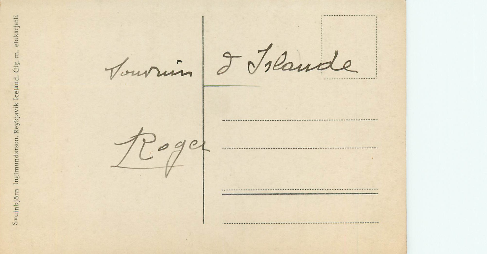 Femme en costume islandais — 74. Islenskur Skautbúningur — éditeur Sveinbjörn Ingimundarson, Reykjavik — Reverso