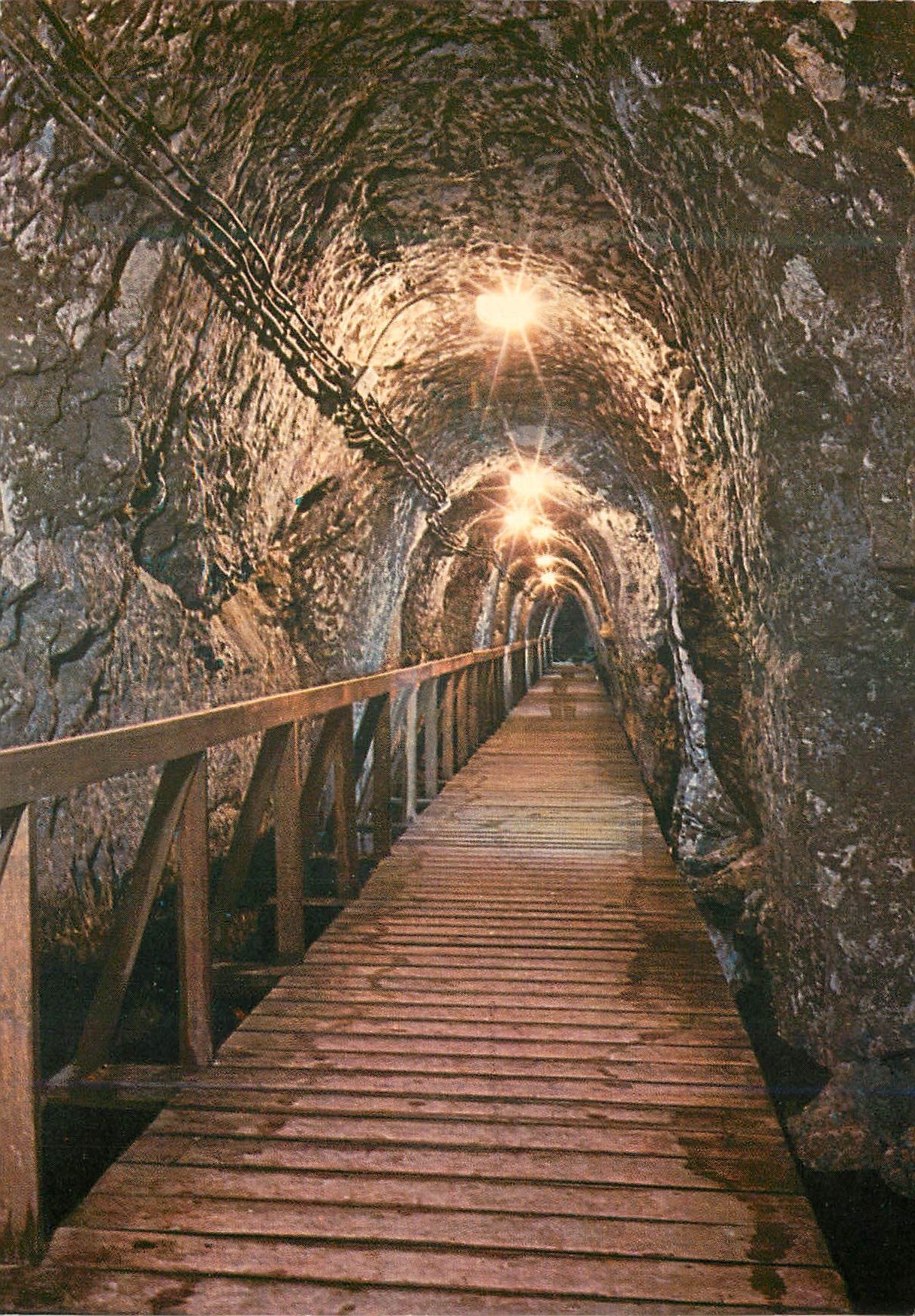 CPM Megido water system a tunnel cut in the rock leading to the water