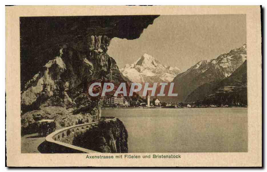 CPA Axenstrasse mit Fluelen und Bristenstock