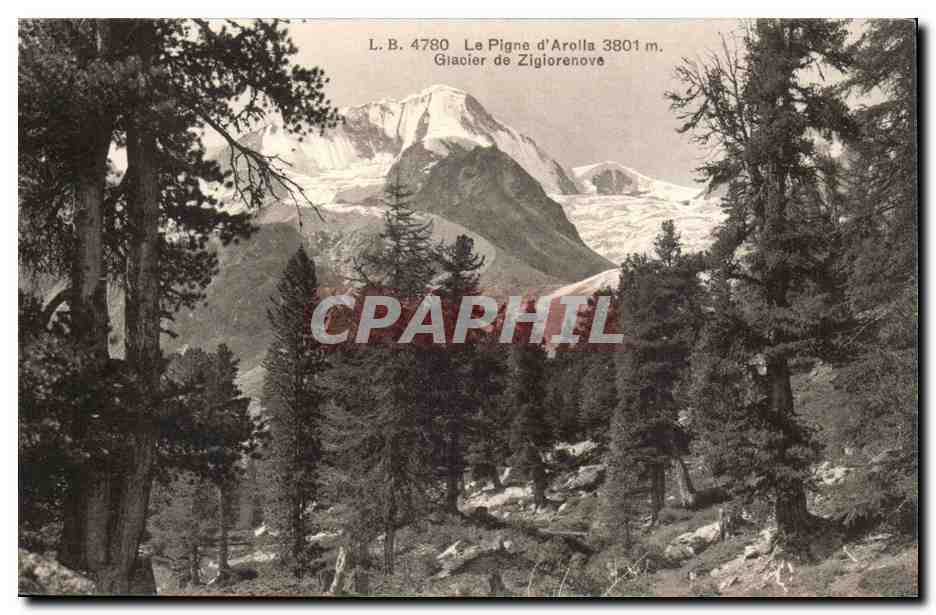 CPA Suisse Le pigne d'Arolla Glacier de Ziglorenove