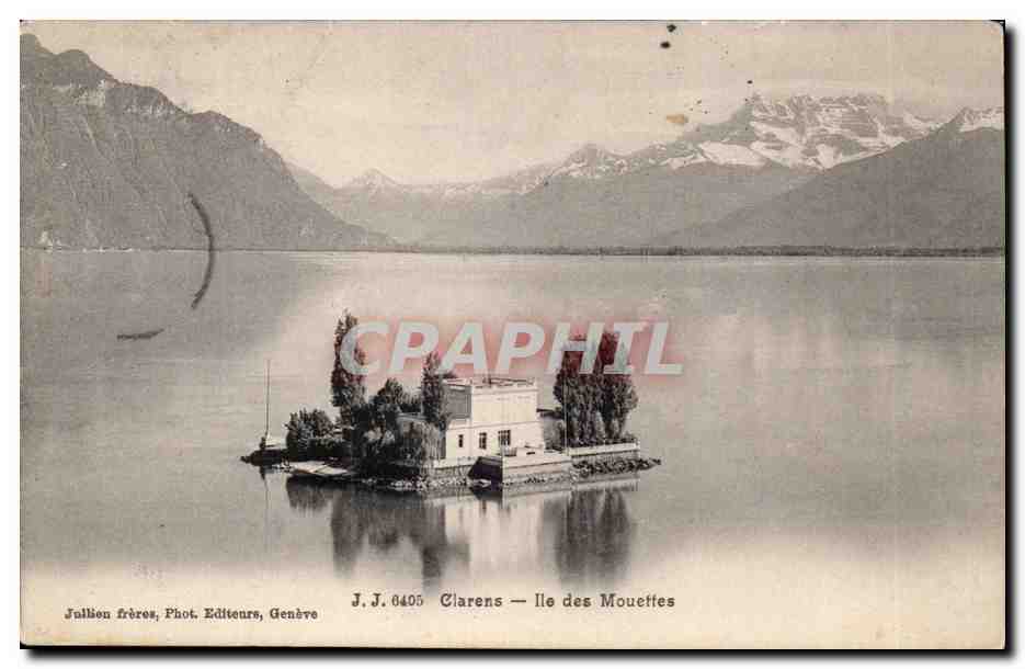 CPA Suisse Clarens Ile des Mouettes