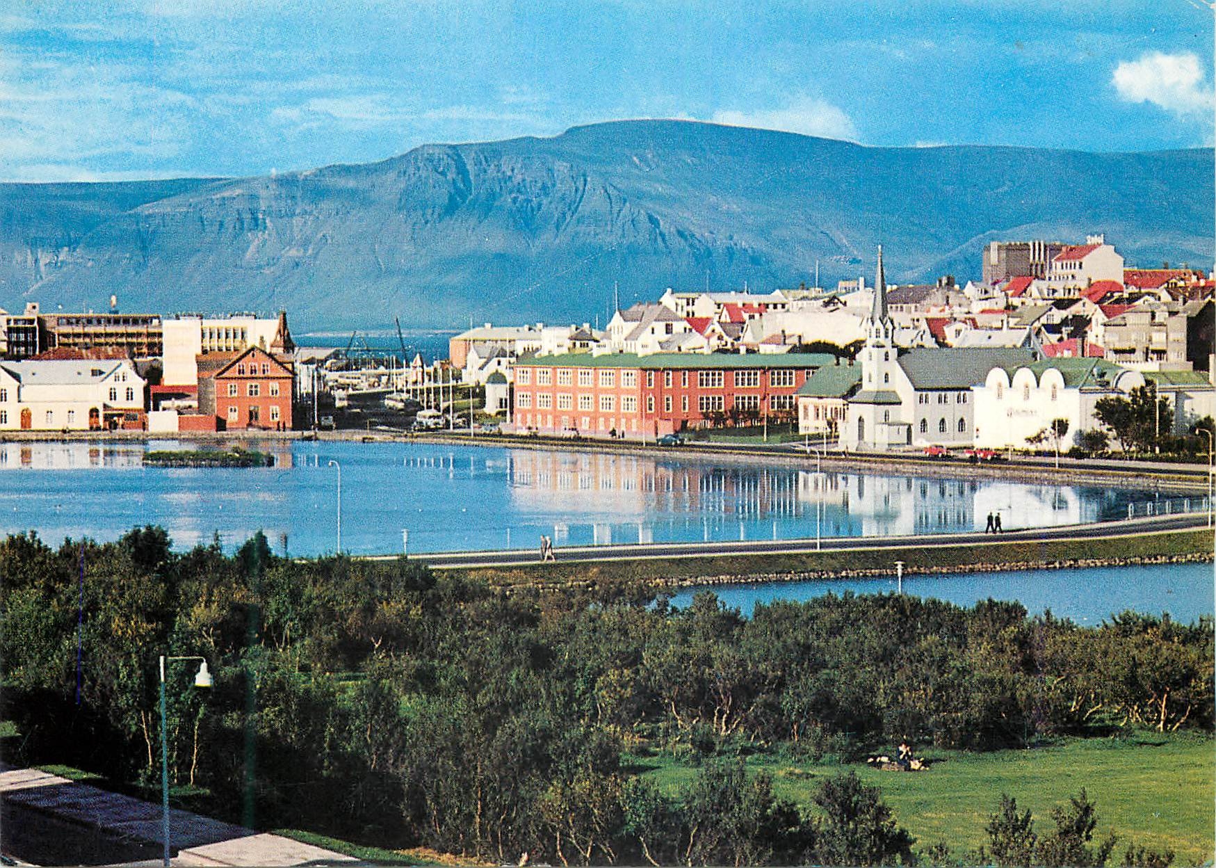 CPM Reykjavik View of the Lake and Mt Esja