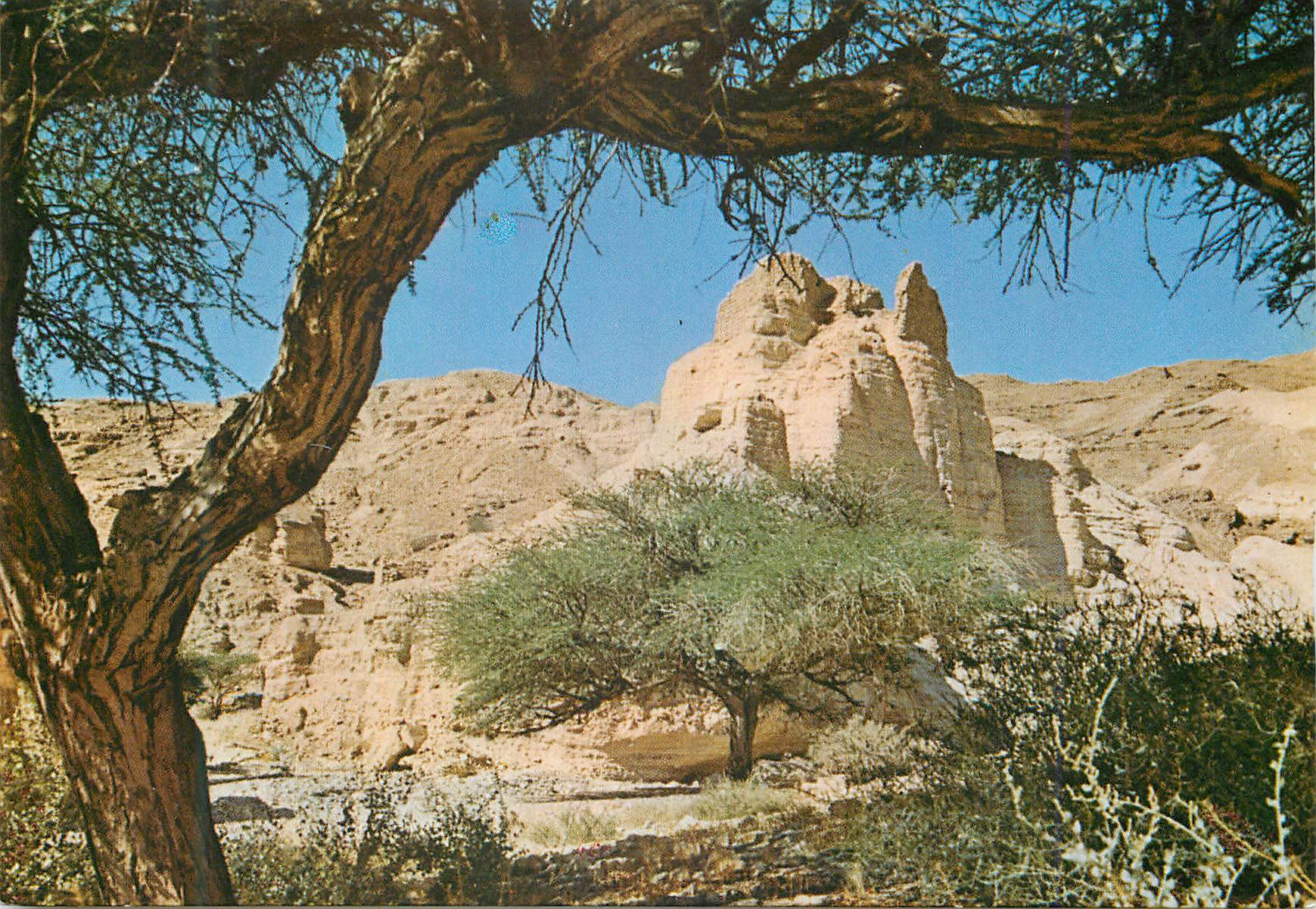 CPM Zohar Citadel Ruines van een vesting in Nachal Zohar in de woestijn van Judea