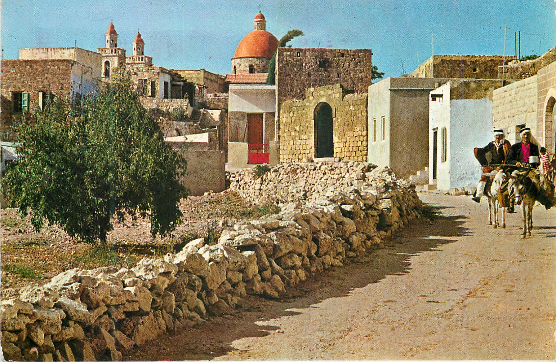 CPM View of Cana in Galilee Ane Donkey