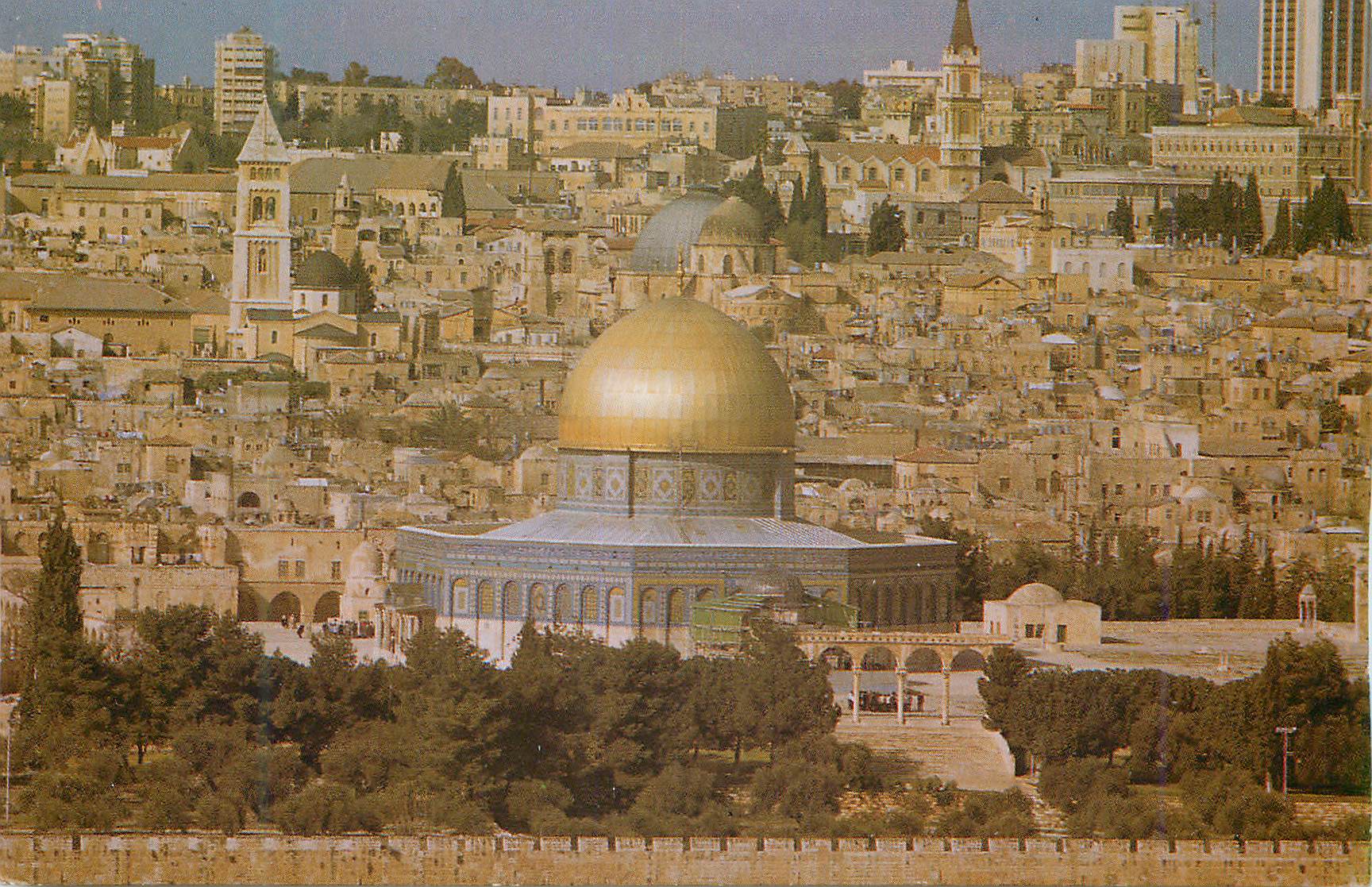 CPM Jerusalem The Old City Viewed from the Mount of Olive