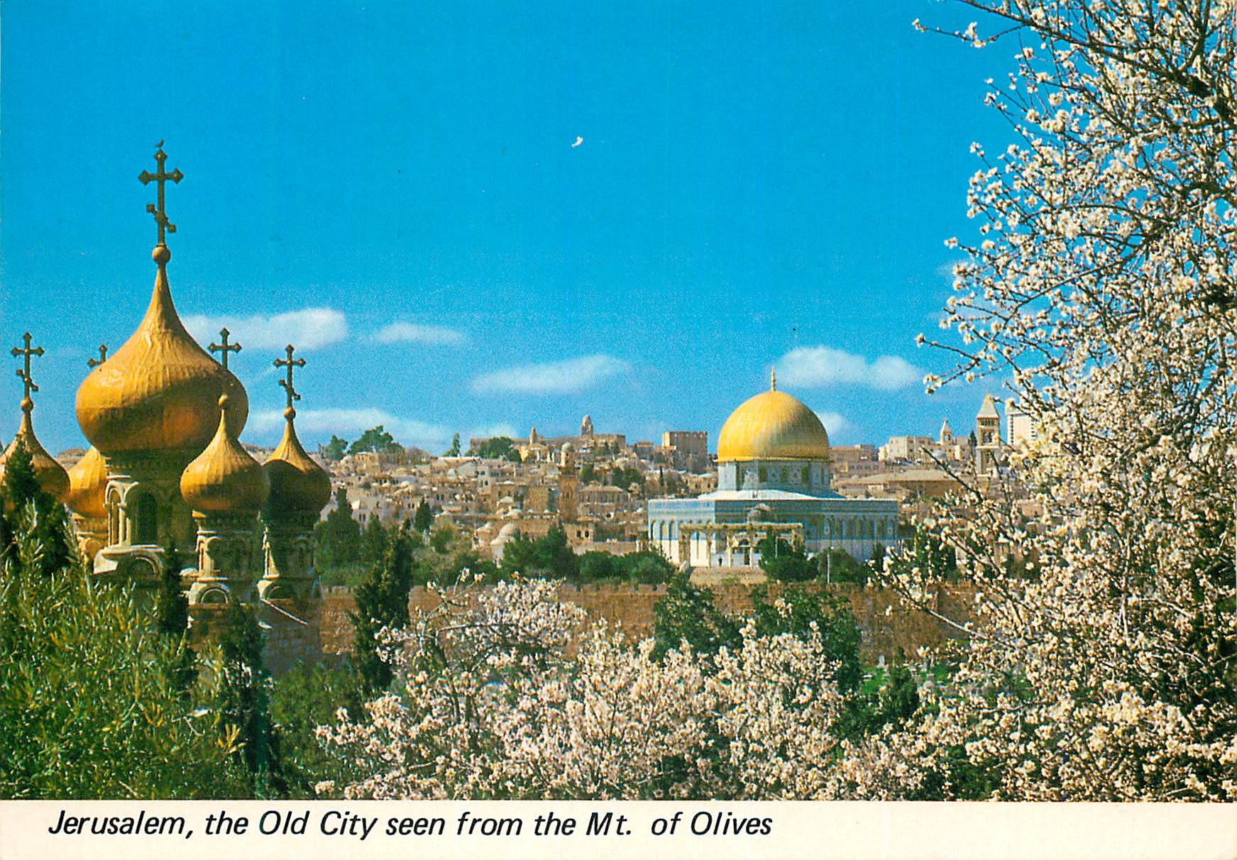 CPM Jerusalem the Old City seen from the Mt of Olives