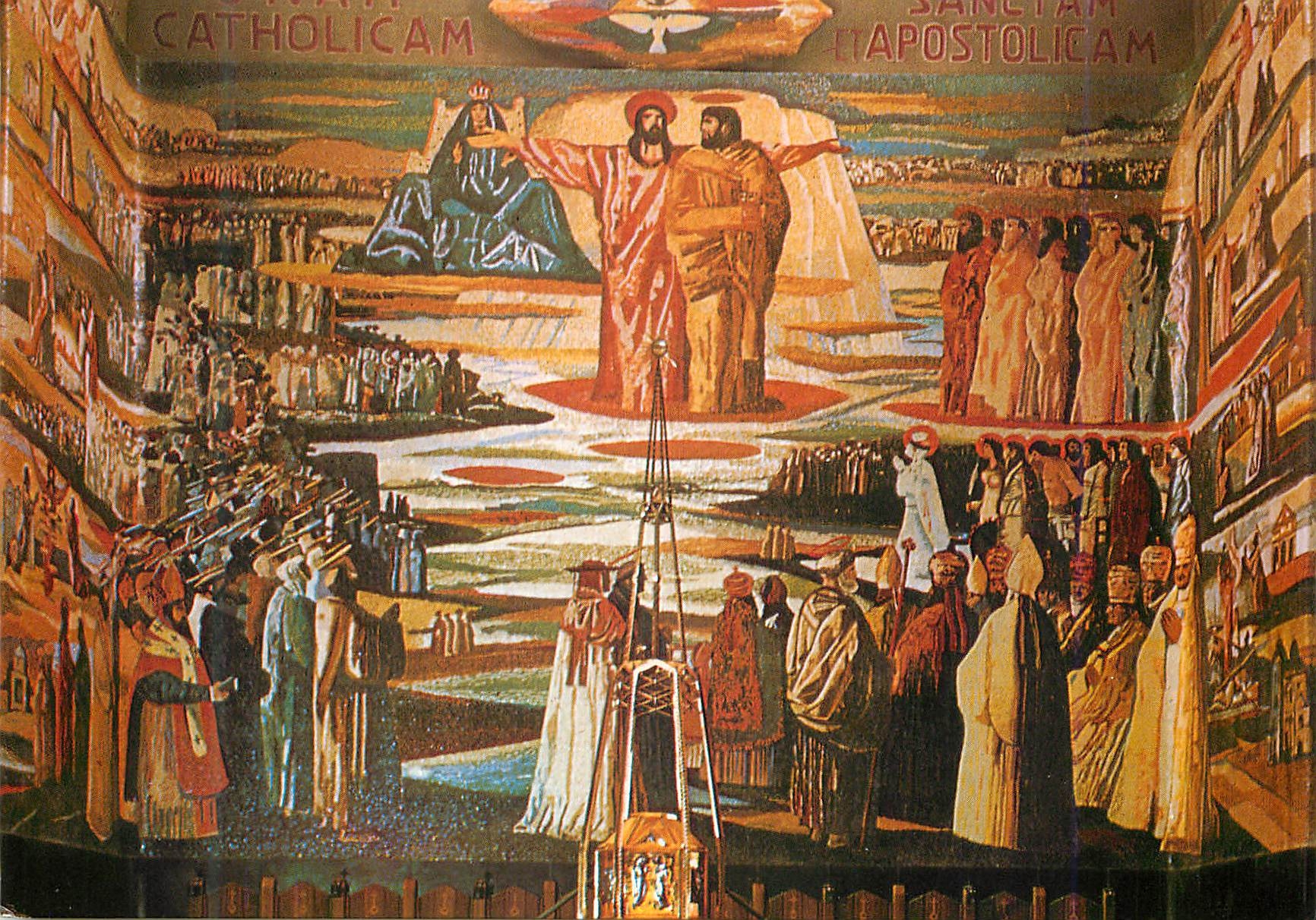 CPM Nazareth La Basilique de l'Annunciation Mosaique Centrale