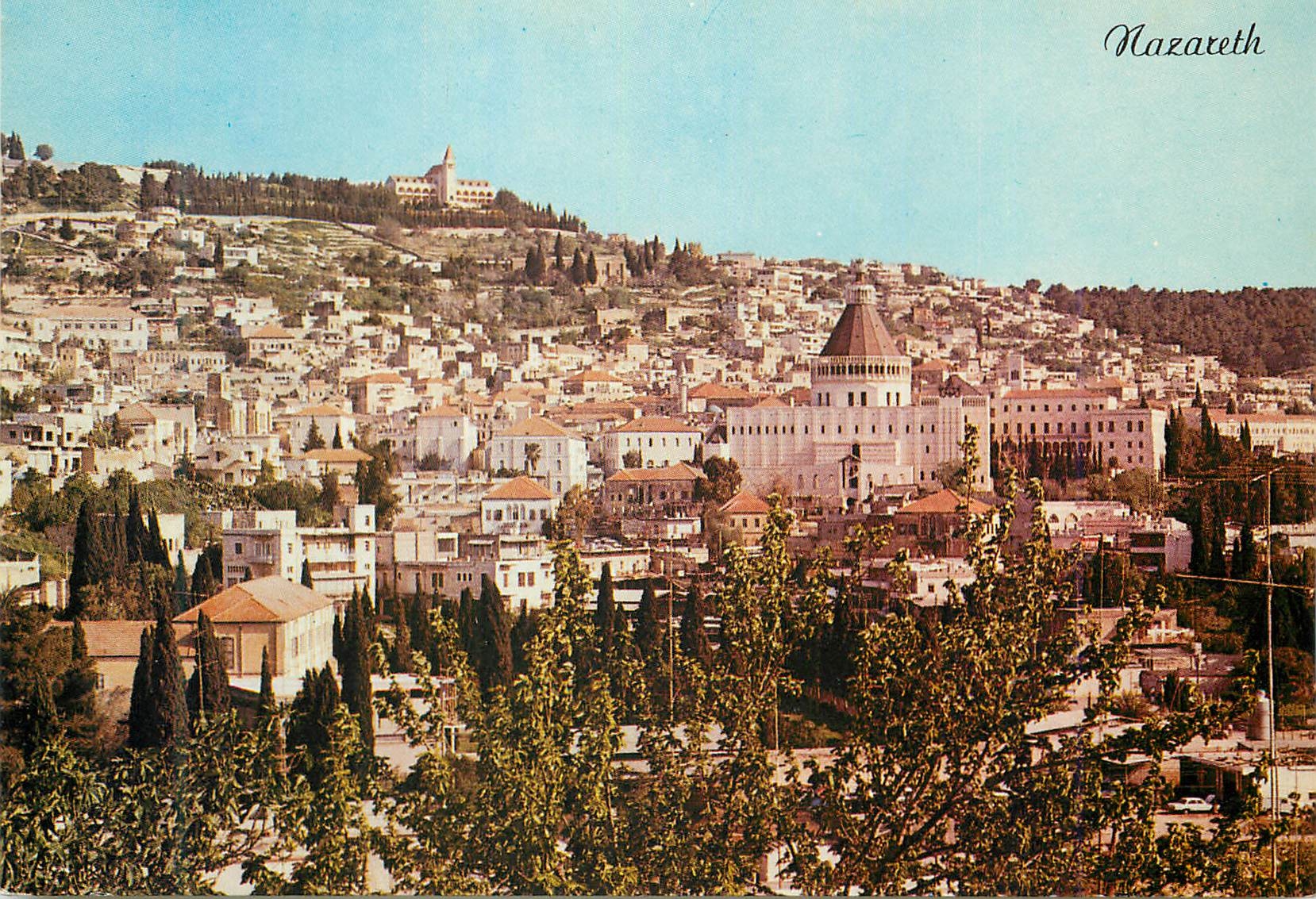 CPM Nazareth General view with the new church of Annunciation