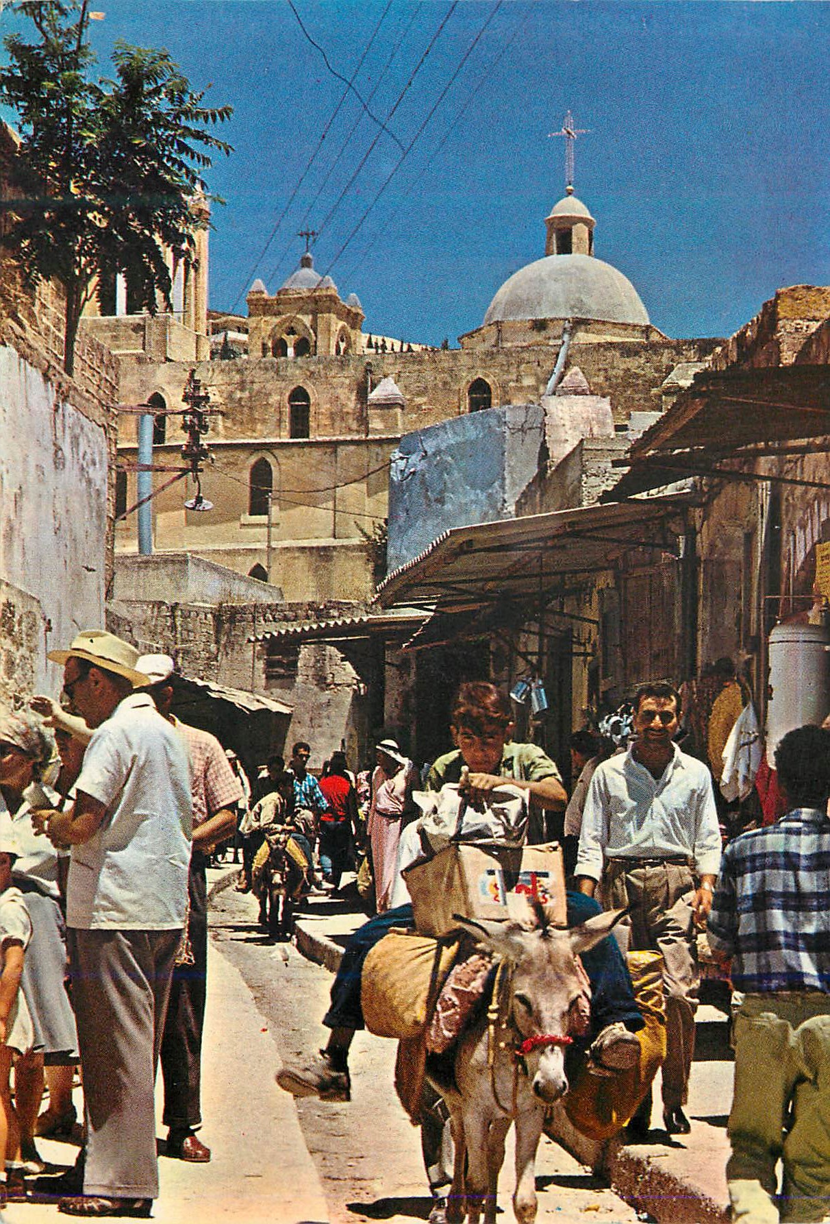 CPM Nazareth The Old Market Place Ane Donkey
