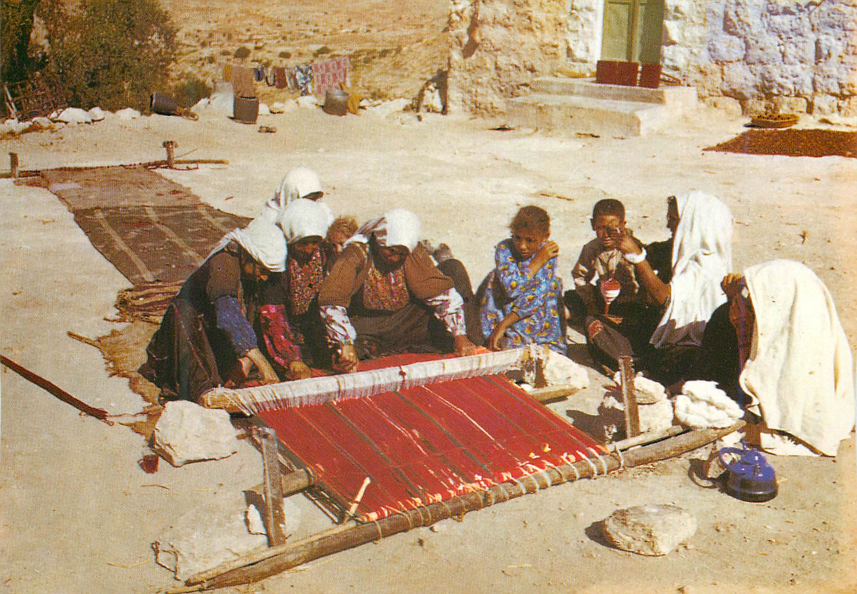 CPM Arab Women Weaving Carpets