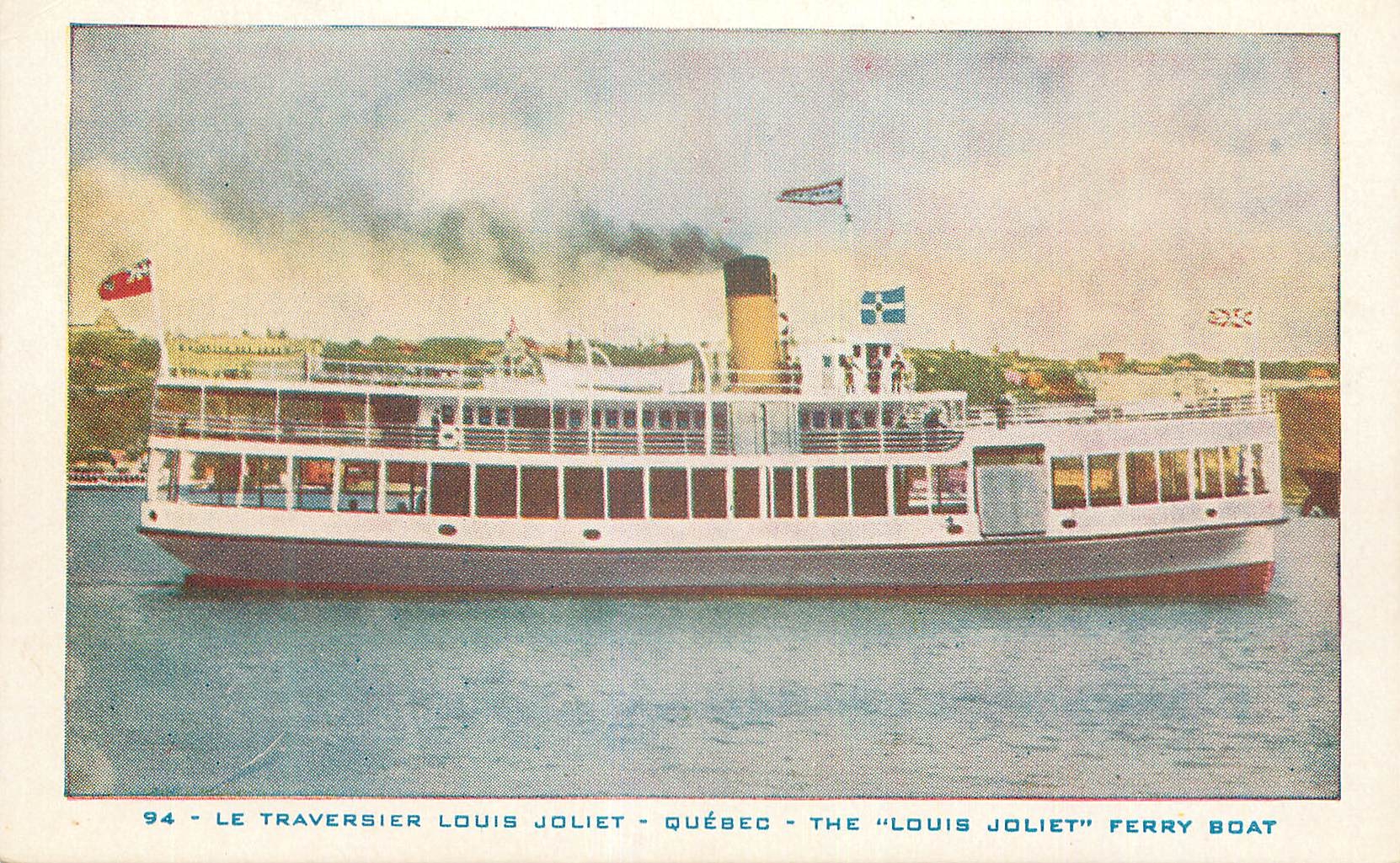 CPM Canada Quebec Le Traversier Louis Joliet Ferry boat Bateau