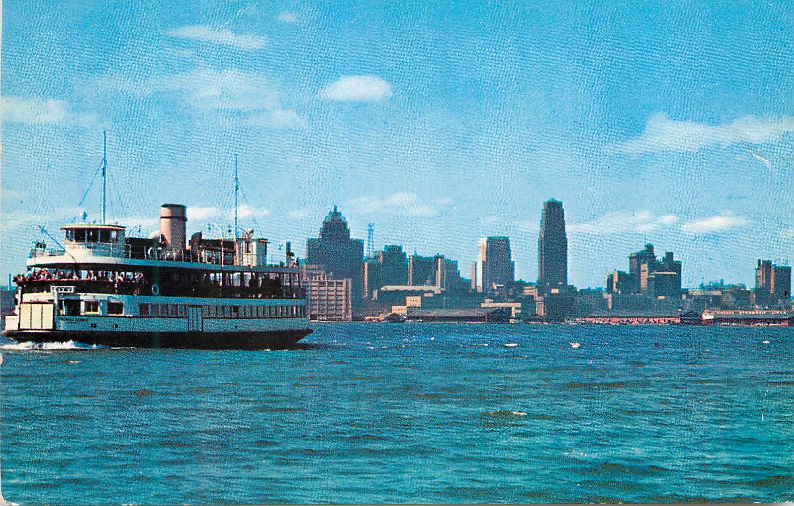 CPM Canada Ontario Toronto Island Ferry and The Toronto Skyline Bateau