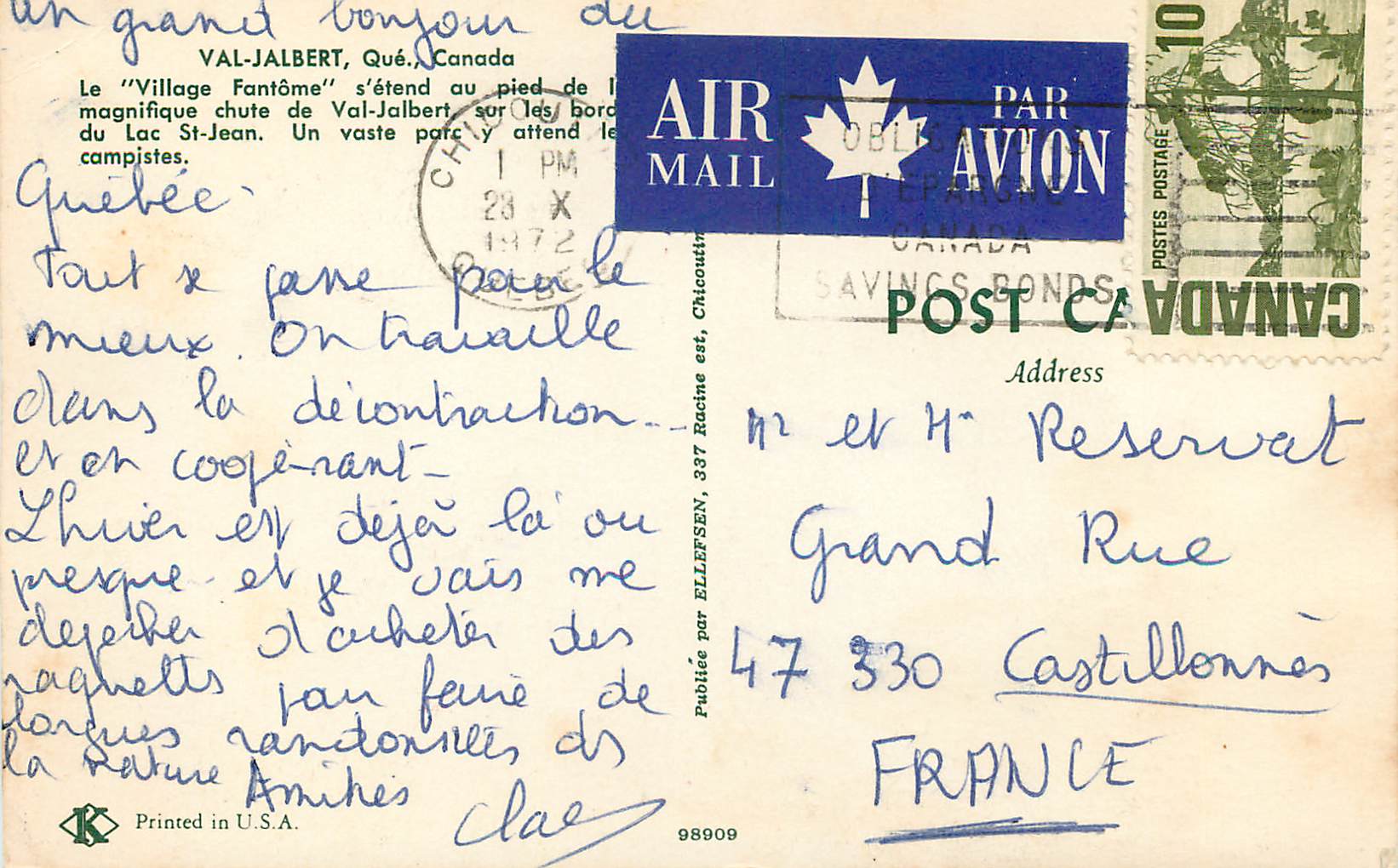 CPM Canada Quebec Val-Jalbert — Back