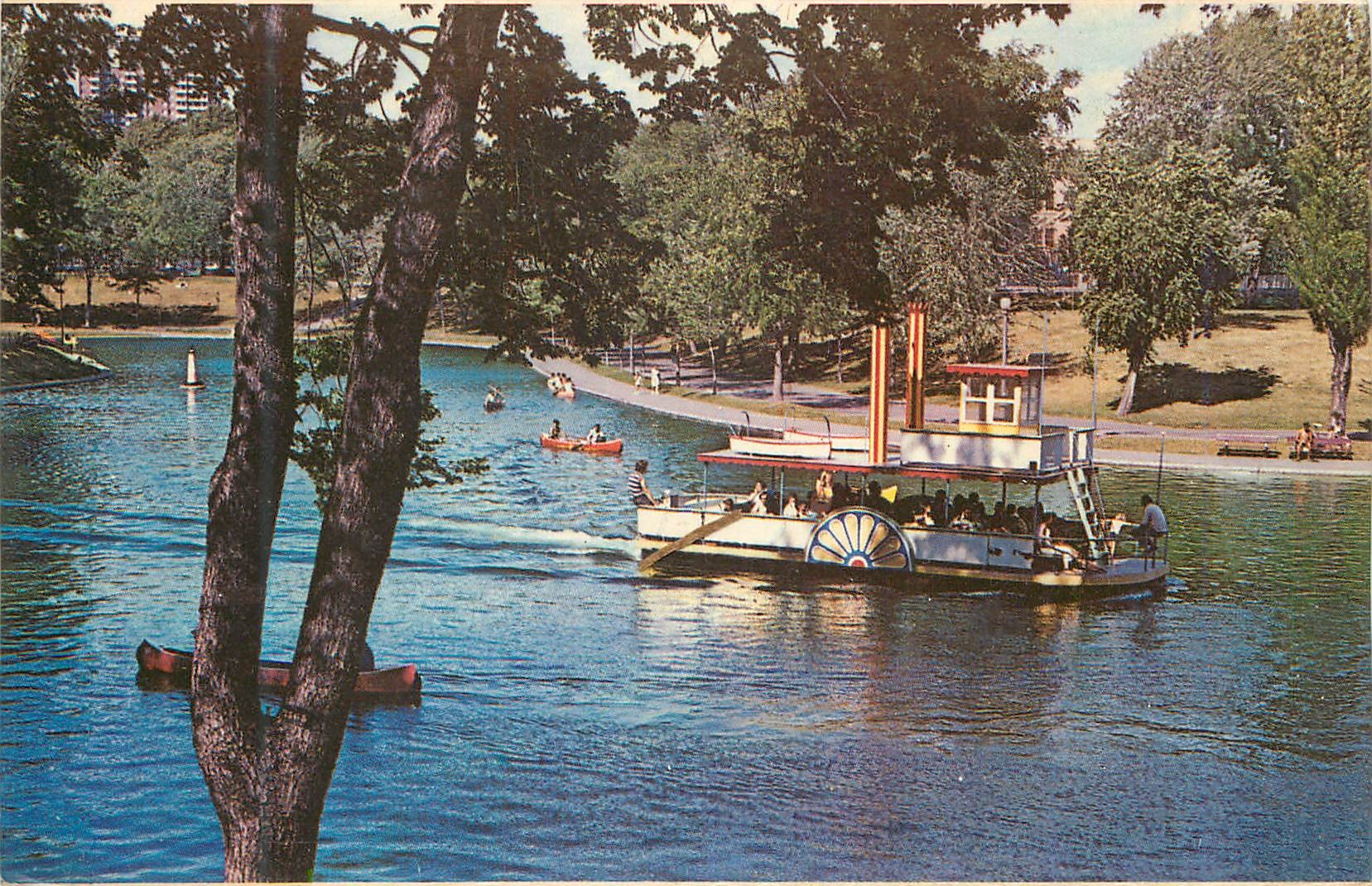 CPM Canada Montreal Quebec Le Parc Lafontaine Bateau