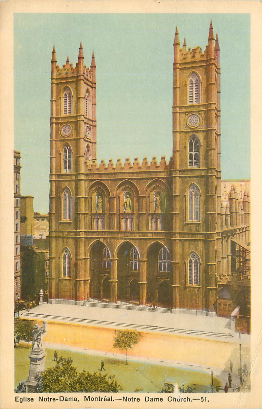 CPA Canada Montreal Eglise Notre-Dame
