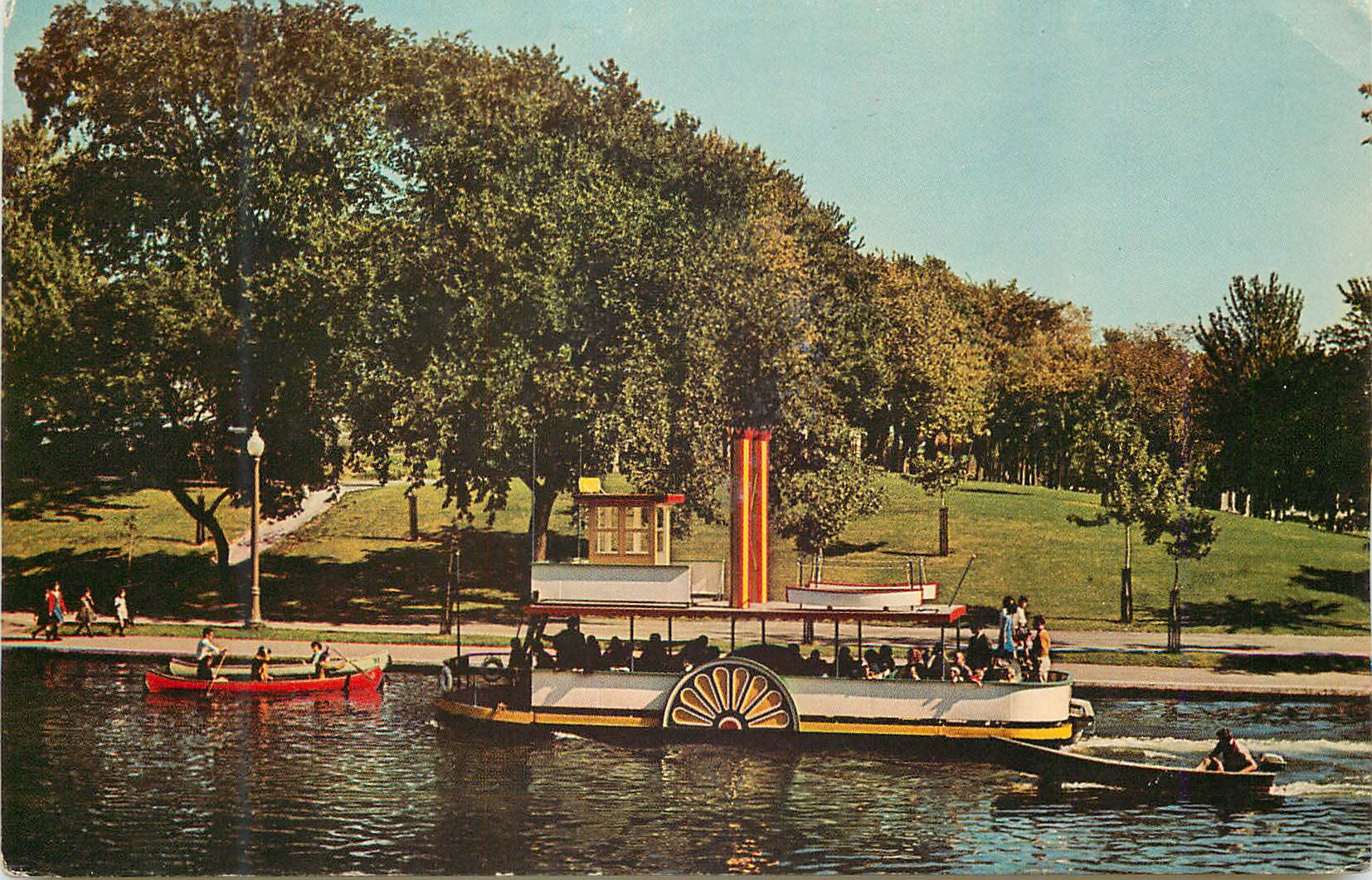 CPM Canada Montreal Parc la Fontaine Bateau