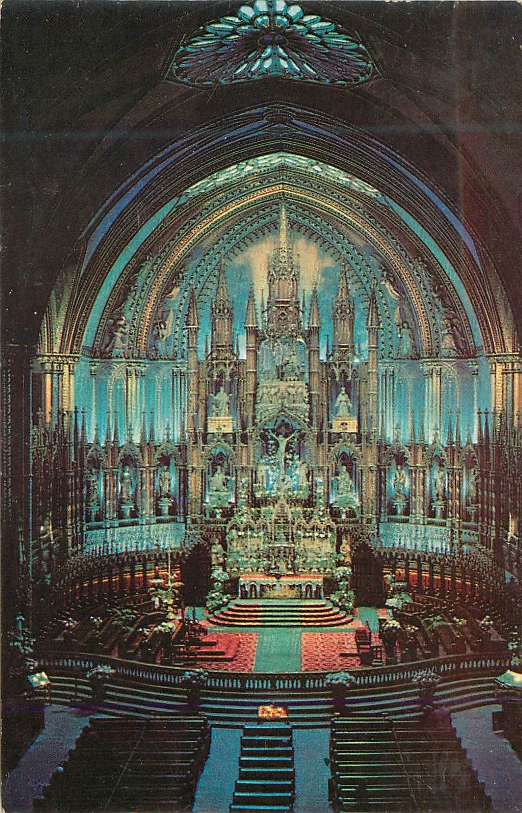 CPM Canada Montreal Vue Interieure de l'Eglise Notre-Dame