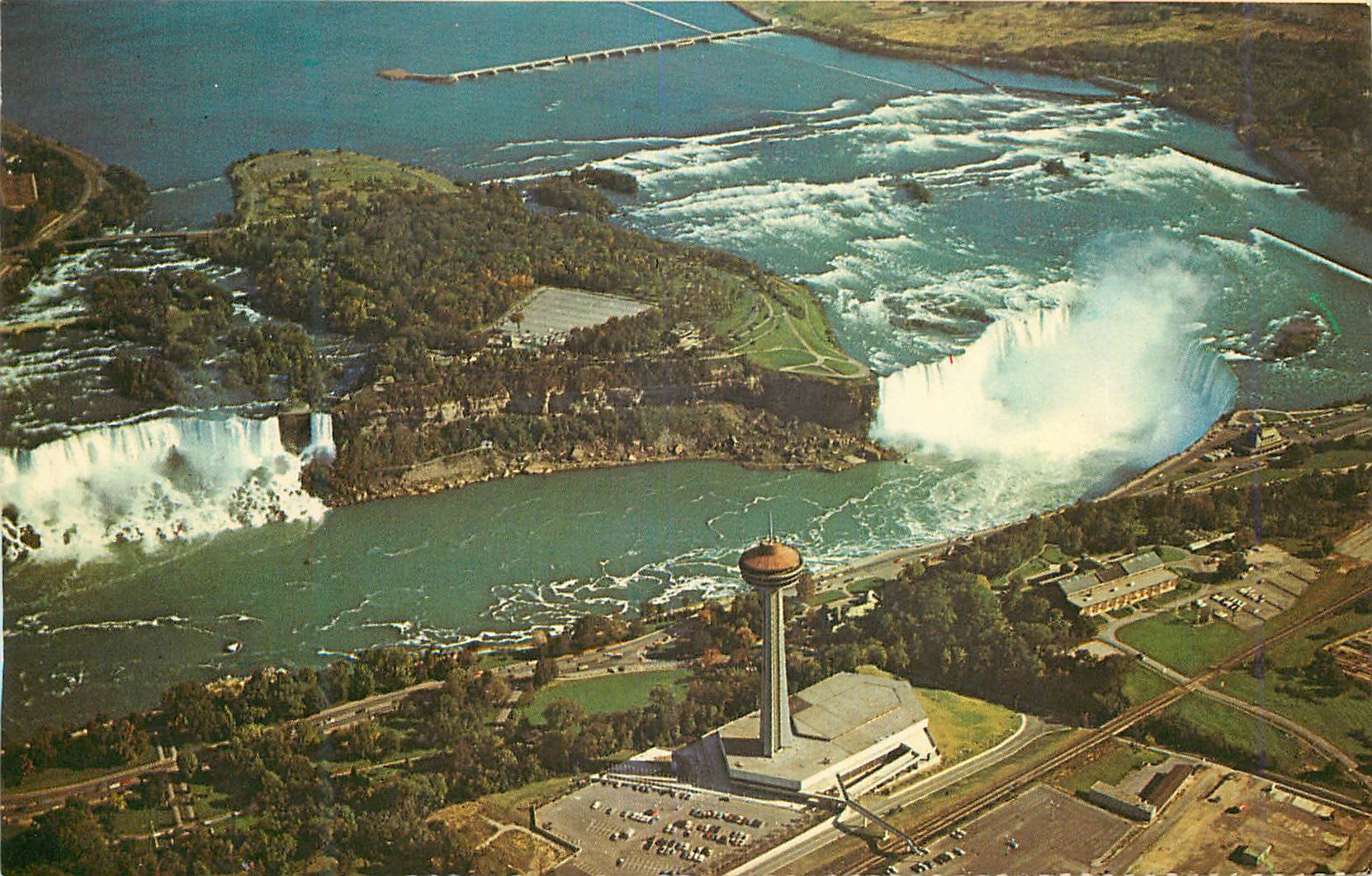 CPM Canada Ontario Niagara Falls An aerial view showing the American