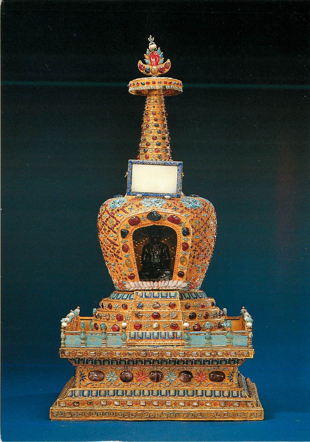 CPM China Golden Buddhist Tower with Inlaid Diamonds The Palace Museum
